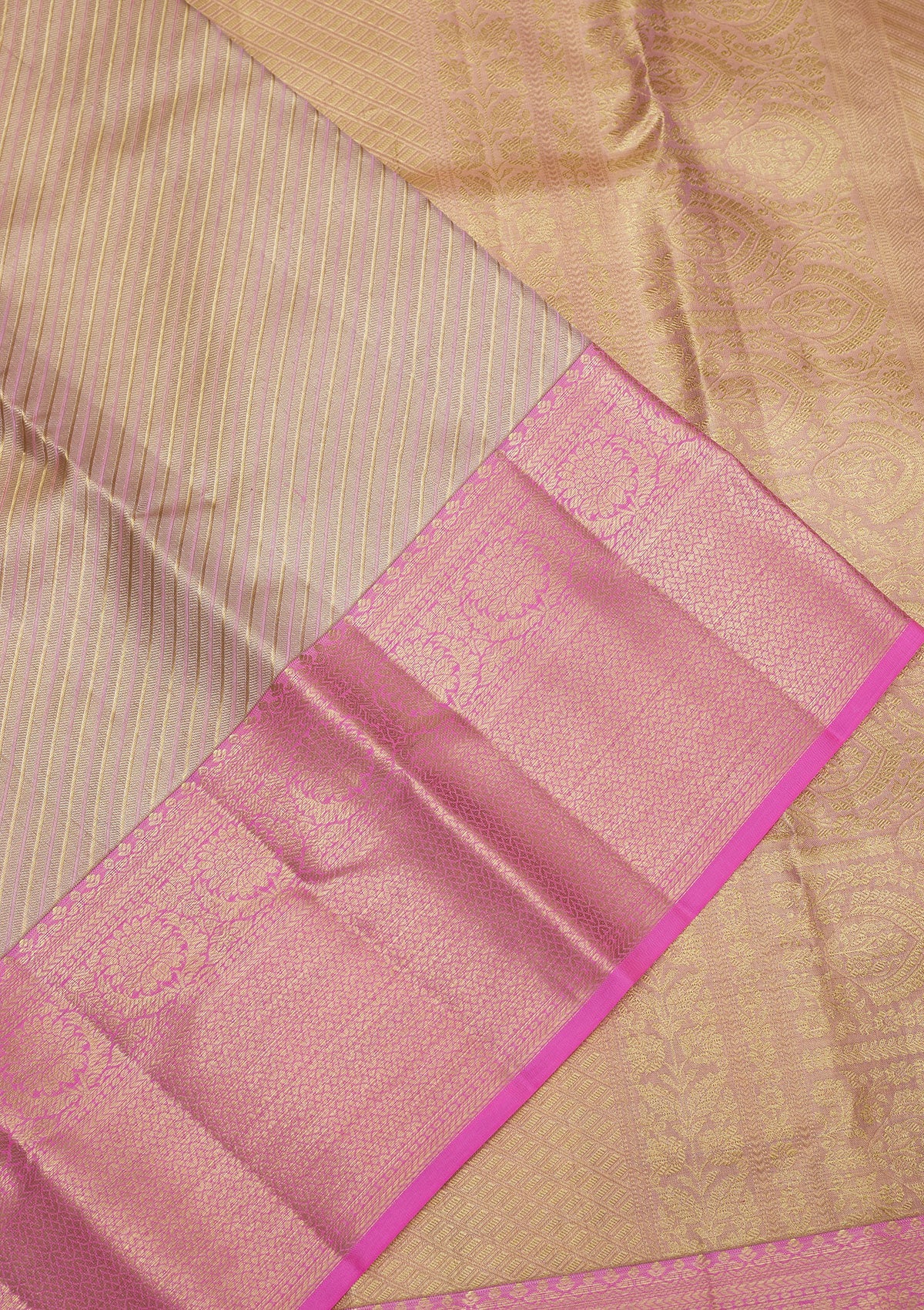 Koskii Pink Zariwork Pure Silk Saree – Women's - view 4
