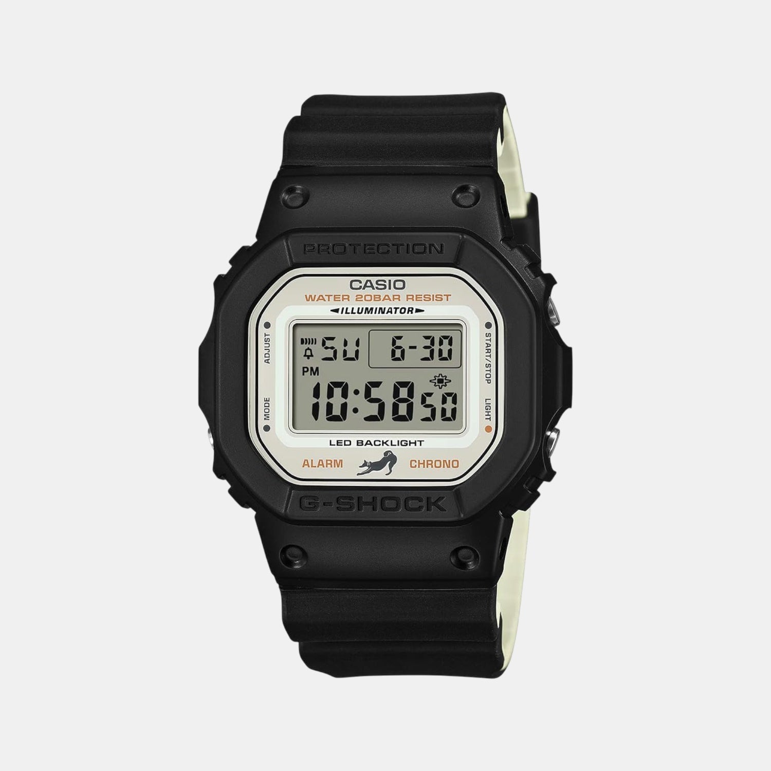Casio G-Shock Men Quartz White Dial Digital Resin Watch G1639