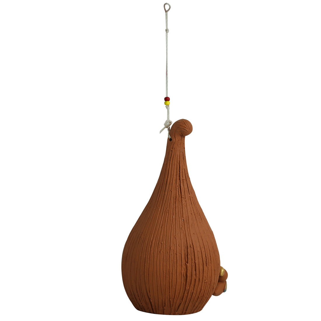 EXCLUSIVELANE 'Cuckoo in a Nest' Handpainted Garden Decorative Terracotta Bird House - view 4