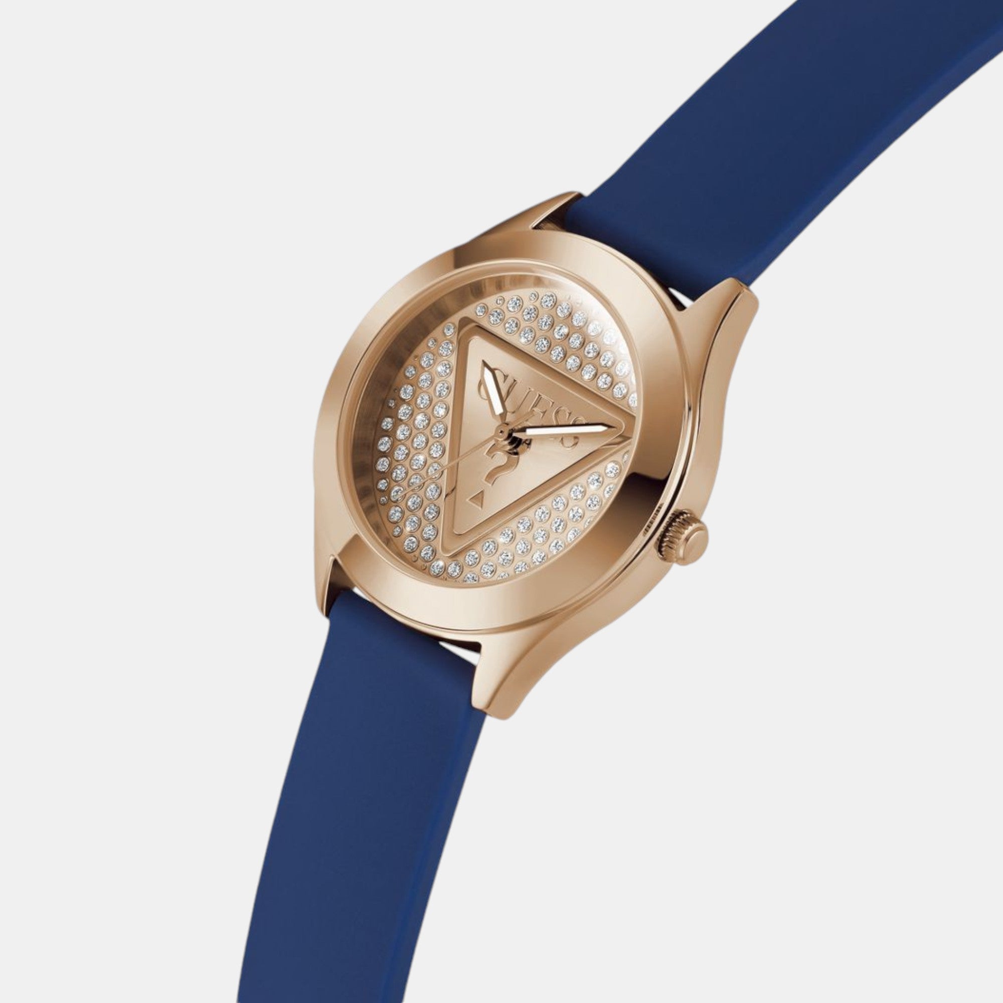 Guess Glitz Women Quartz Rose Gold Dial Analog Silicone Watch GW0745L4 - view 3