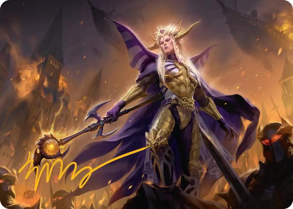 Magic 13/53 - The Emperor of Palamecia Art Card [FINAL FANTASY: Art Series] [Gold-Stamped]