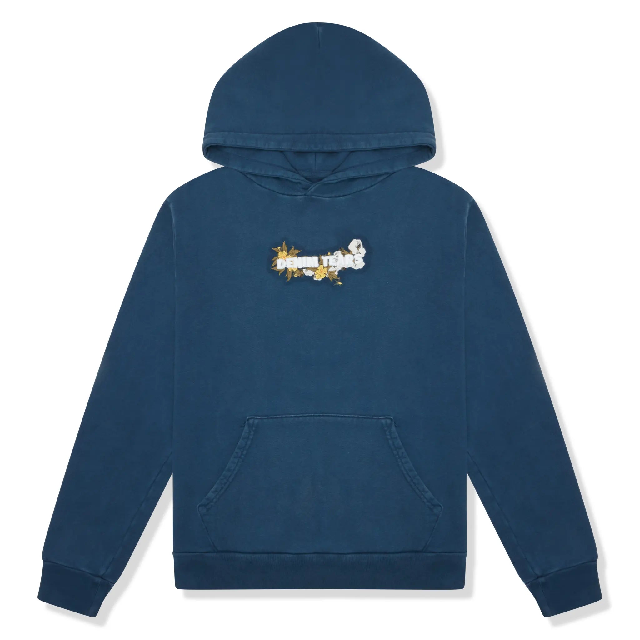 Denim Tears Embroidered Logo Navy Hoodie