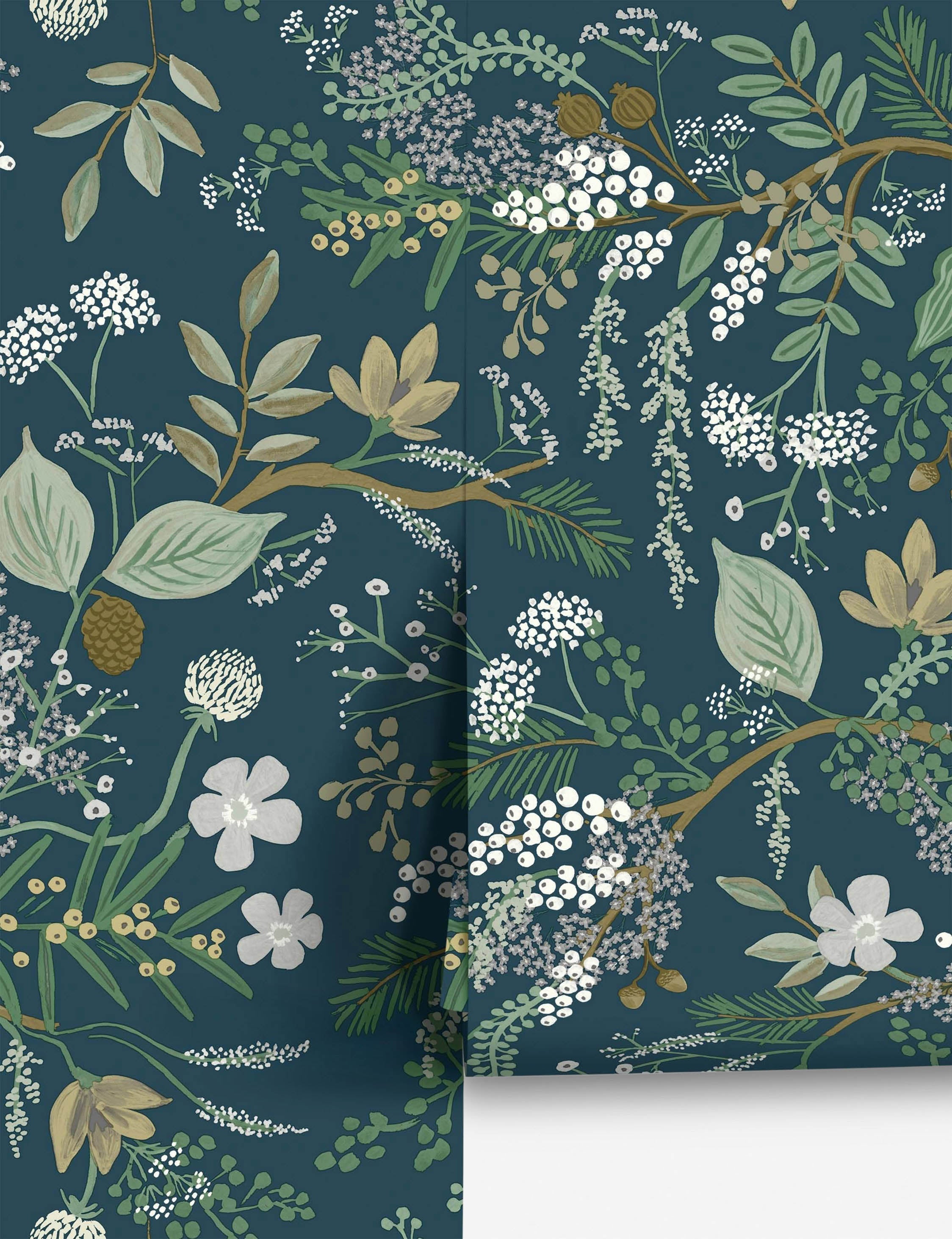 Lulu and Georgia Juniper Forest Premium Peel + Stick Wallpaper by Rifle Paper Co.