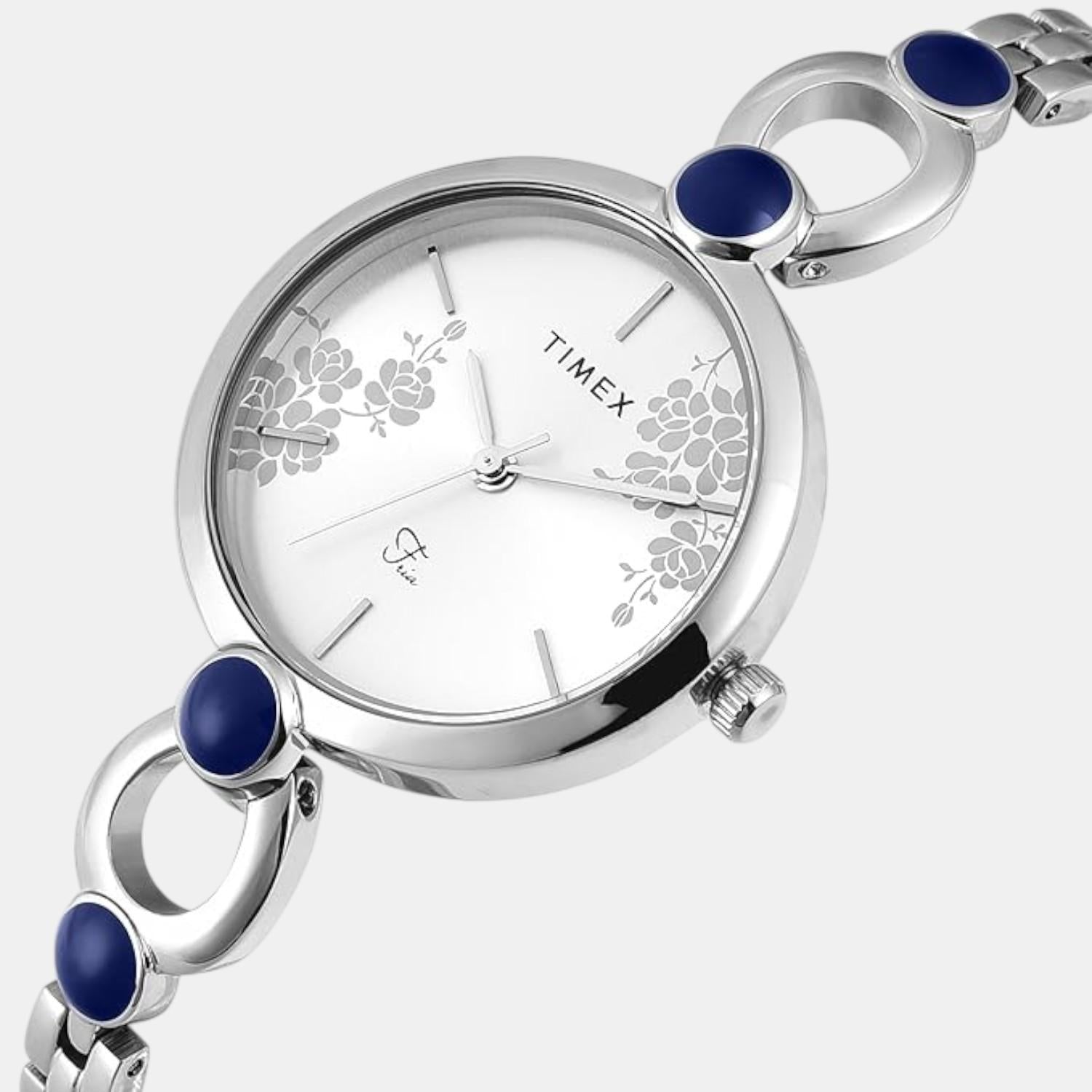 Timex Fashion Women Quartz Silver Dial Analog Brass Watch TWEL18108 - view 2