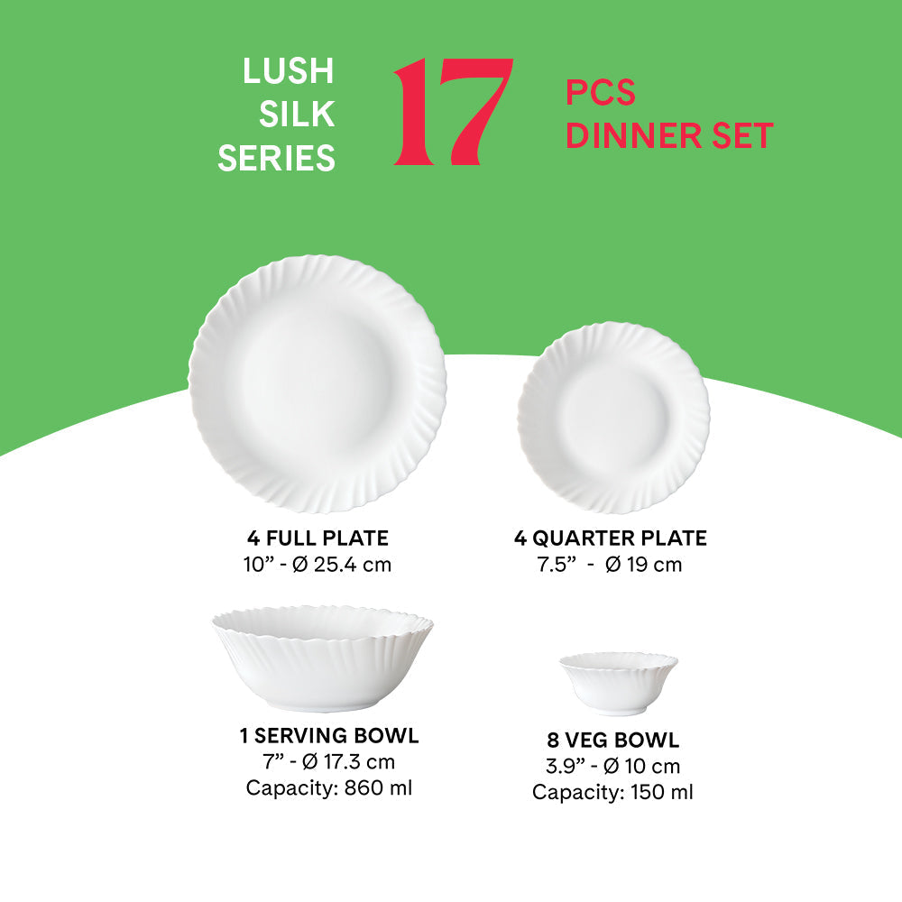 My Borosil Larah by Borosil, Lush Dinner Set - view 3