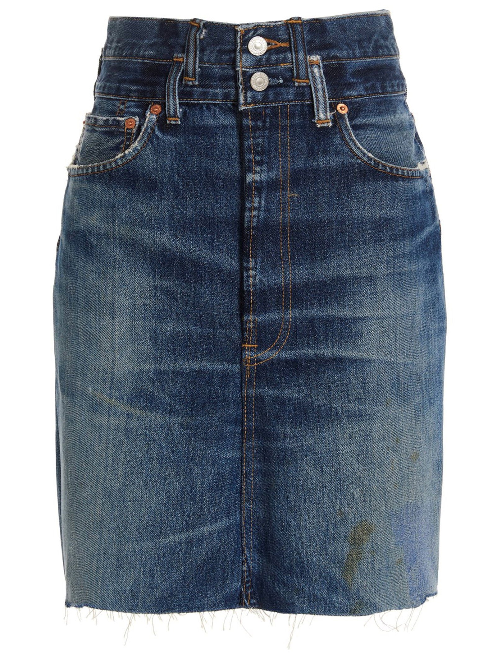 Re/Done Double Waisted Pencil Re Done X Levis Skirt - view 5
