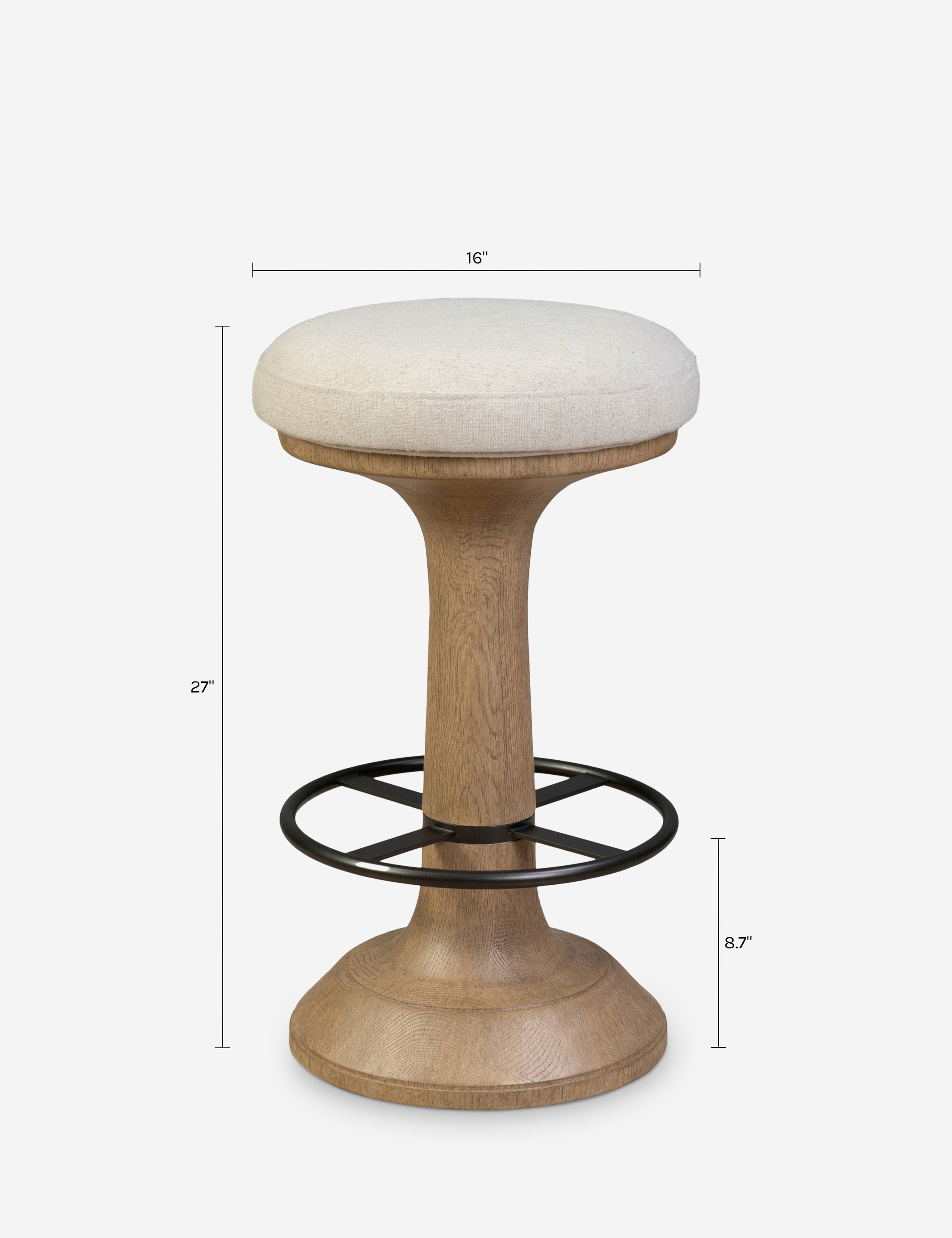Lulu and Georgia Hinton Counter Stool – Natural - view 8