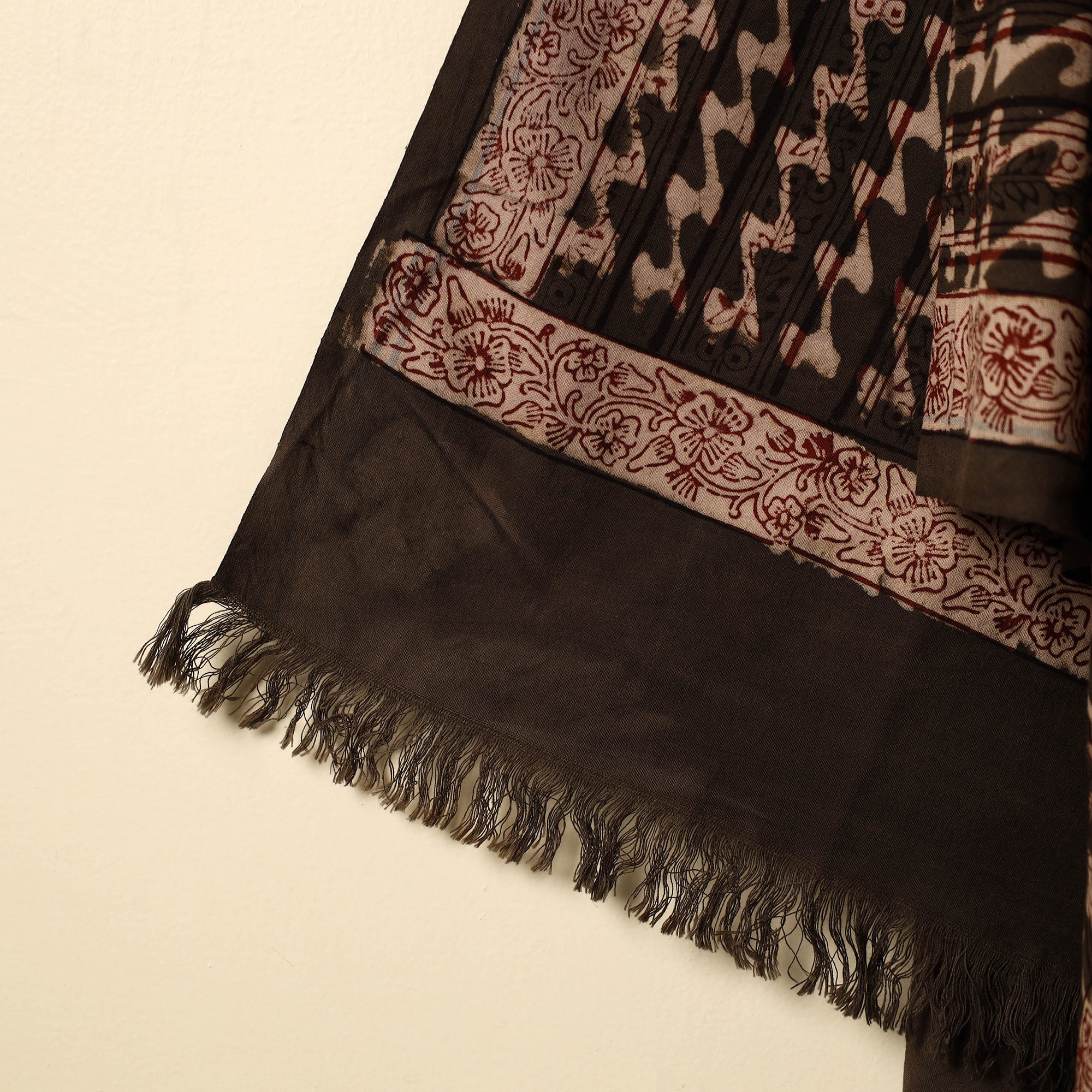HAVELI CHRONICLES Brown - Pipad Block Printed Cotton Handloom Towel 18 - view 3