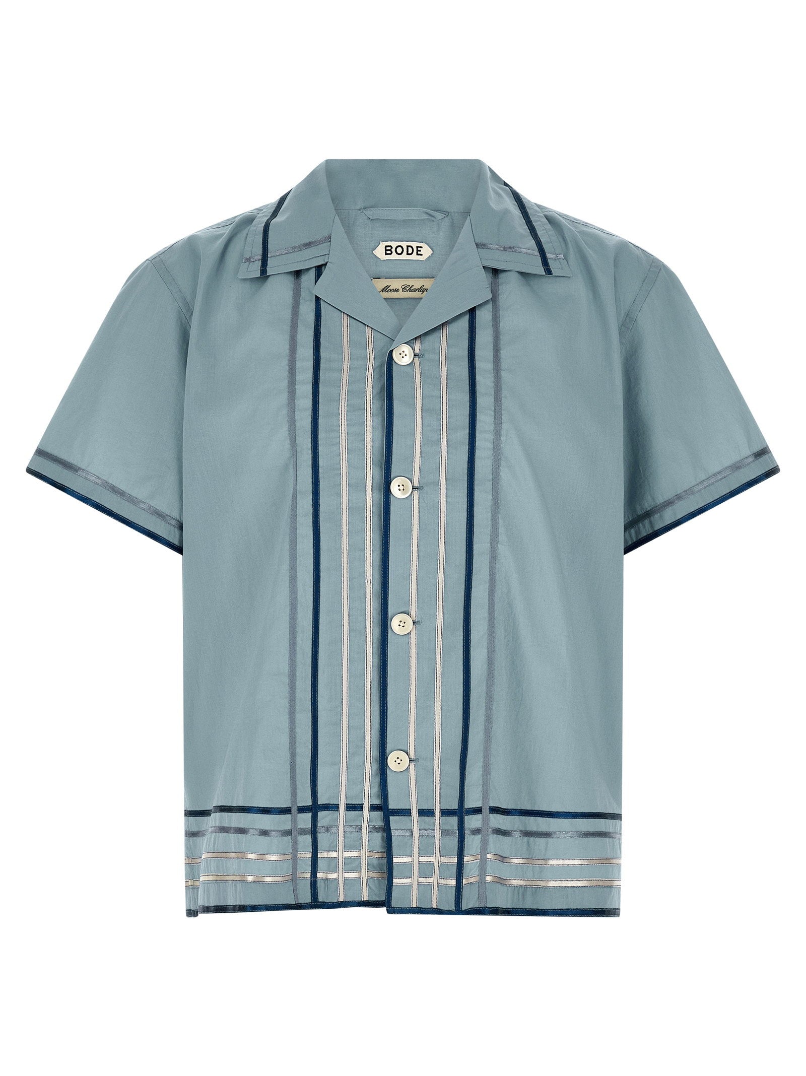 Bode Ribbon Plaid Shirt – 100% cotton