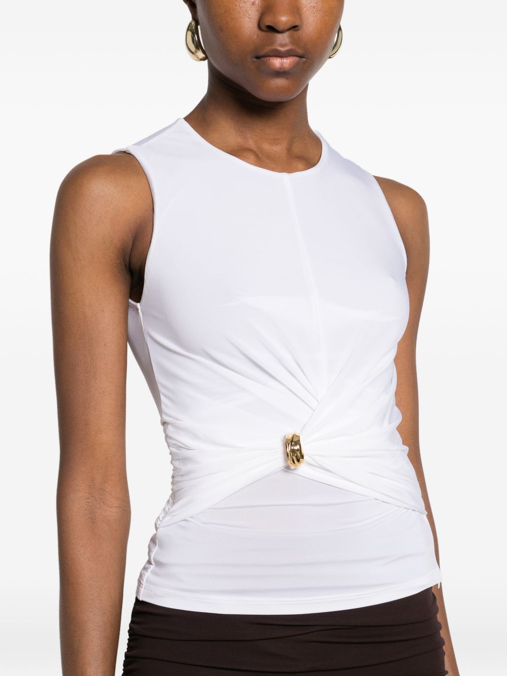 Elisabetta Franchi Sleeveless top – 92% Viscose 08% Elastane - view 2
