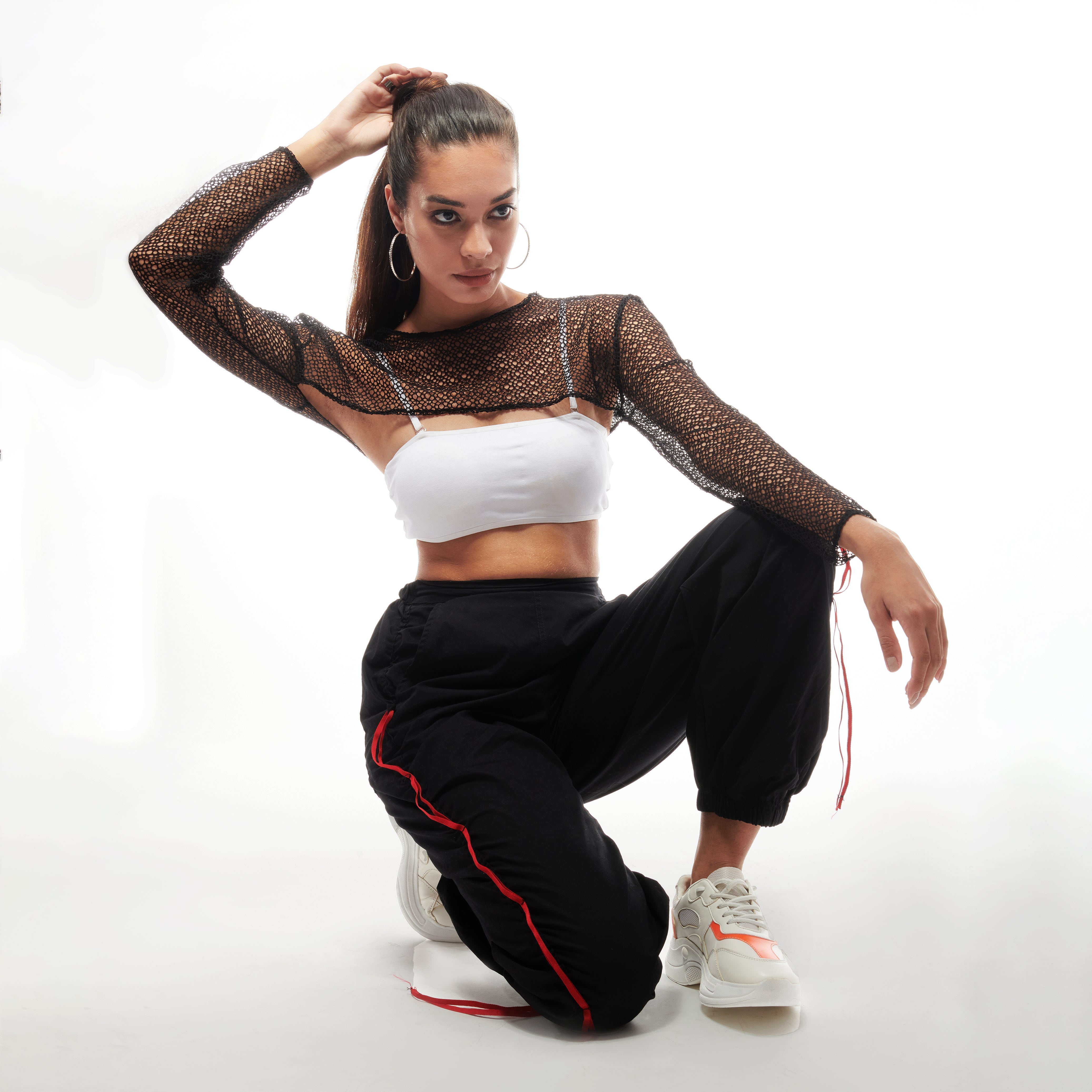 VSCO Black Crochet Sleeves - view 2