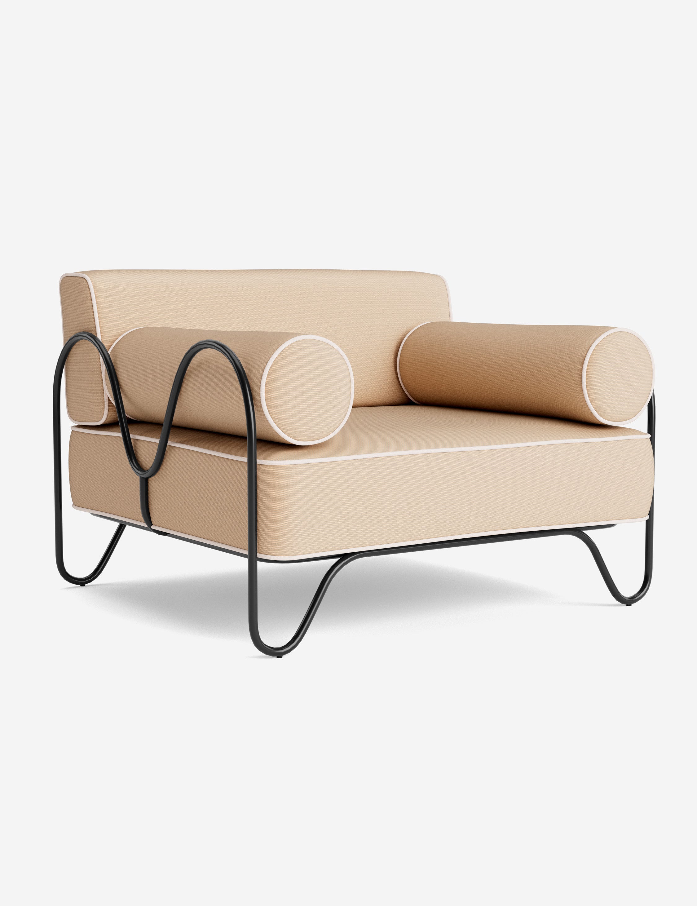 Lulu and Georgia Peggy Outdoor Accent Chair Cushion by Sarah Sherman Samuel - view 48