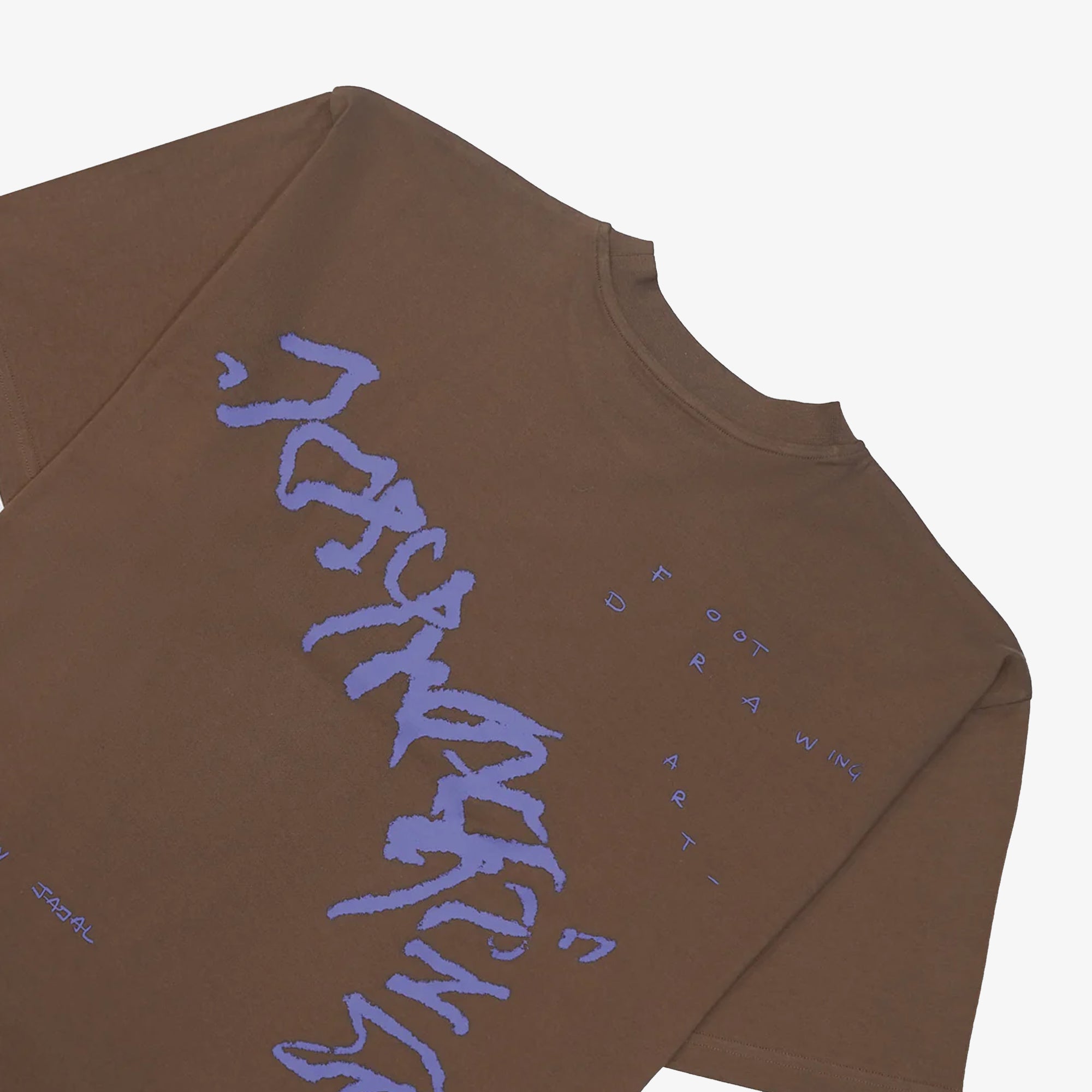 Jaywalking | Foot Drawing T-shirt { Brown - view 2