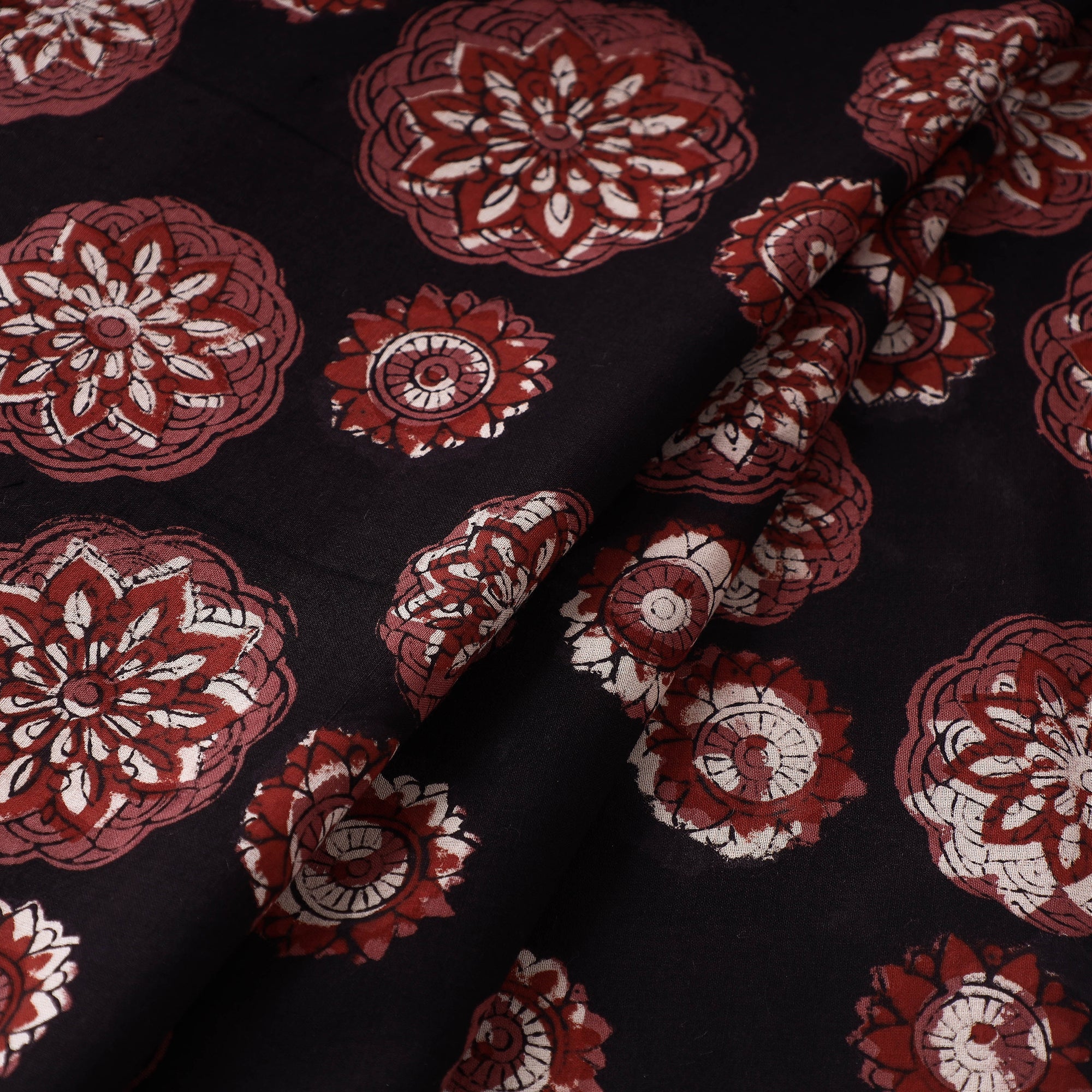 HAVELI CHRONICLES Black - Jahota Block Printed Cotton Fabric - view 2