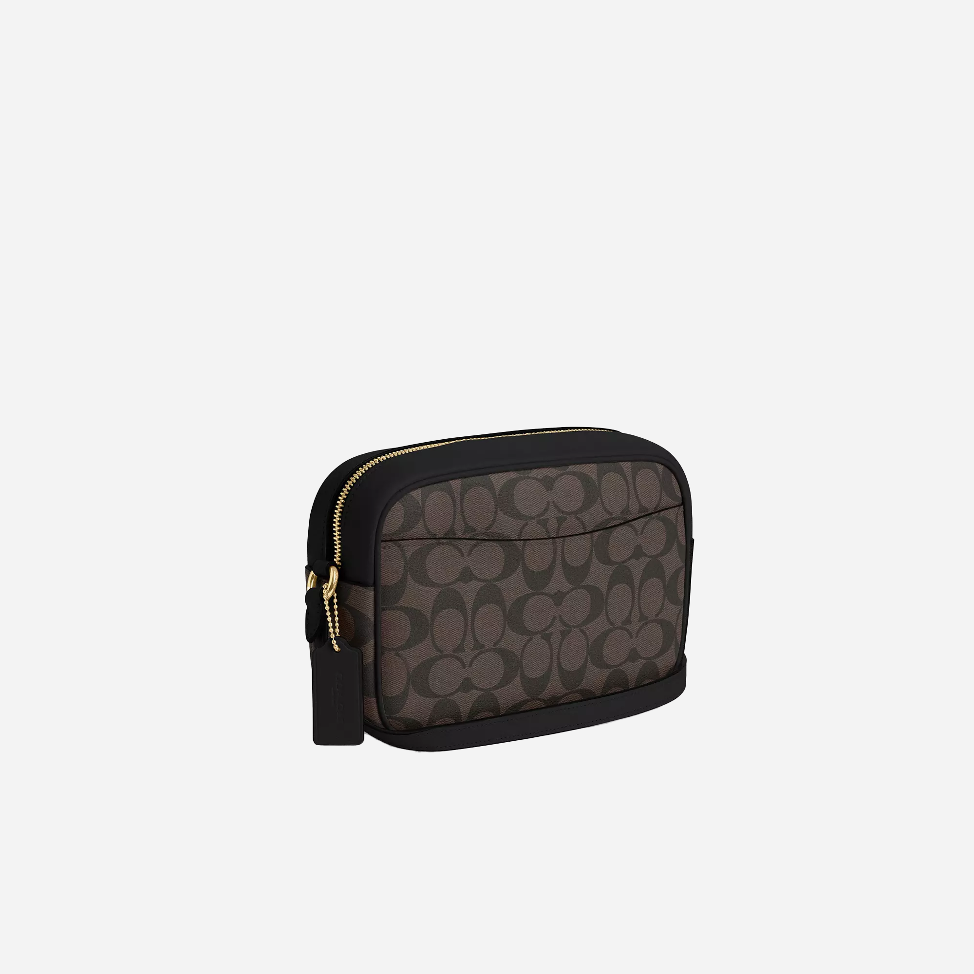 COACH Jamie Camera Bag In Signature Canvas Gold/Brown Black - view 2