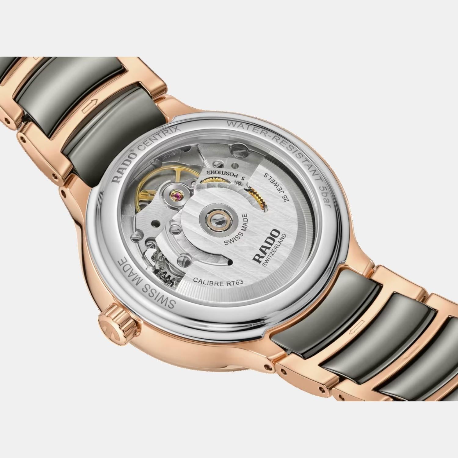 Rado Centrix Women Automatic Silver Dial Analog Ceramic Watch R30037742 - view 4