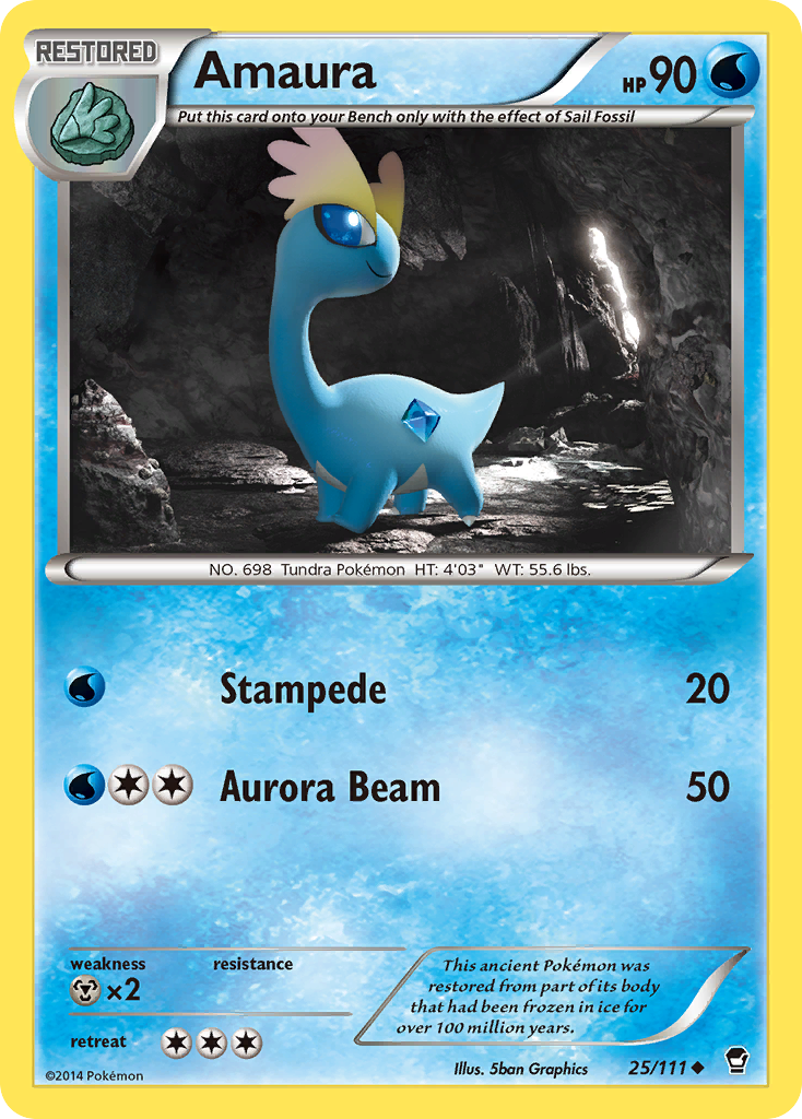 Uncommon xy3-25 non-holo – Pokémon Amaura - 25/111 - Uncommon [xy3-25] [Non-Holo] - Amaura - 25/111 - Uncommon