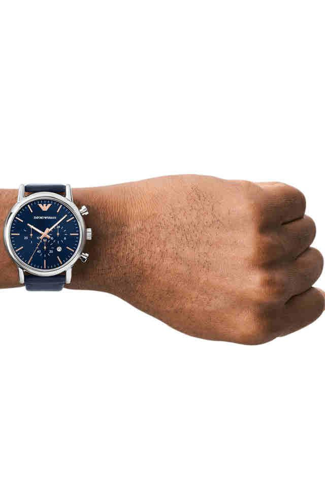 Emporio Armani Luigi Chrono Blue Dial Men 46mm - view 2