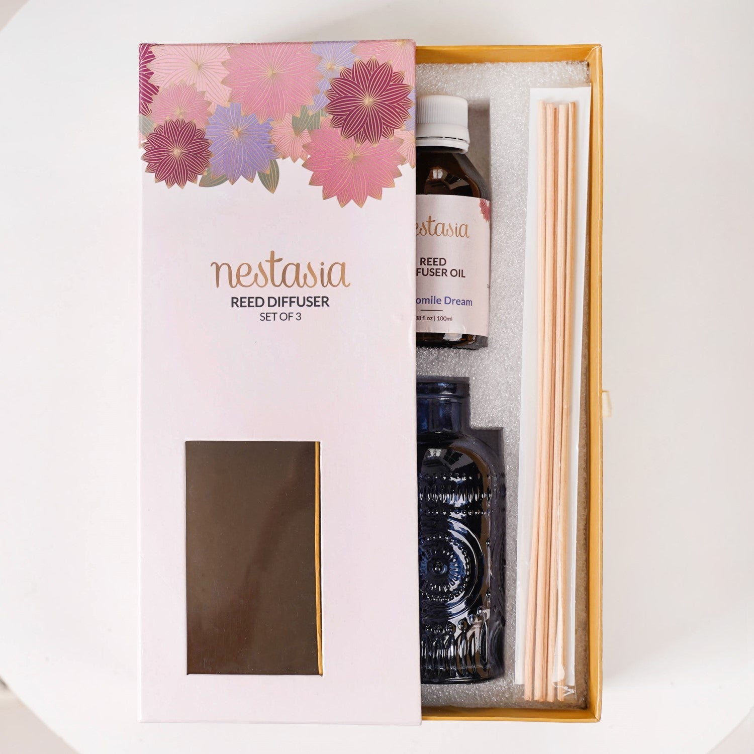 Nestasia Chamomile Dream Fragrant Reed Diffuser Set Of 3 - view 2