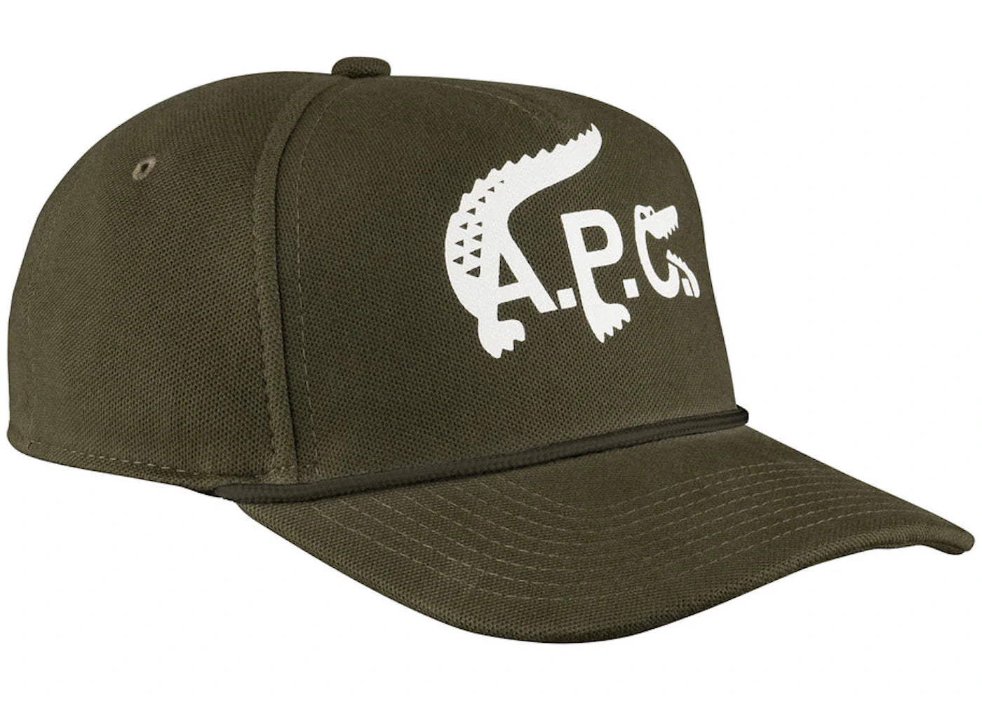 P c x – A.P.C. x Lacoste Baseball Cap Khaki Green