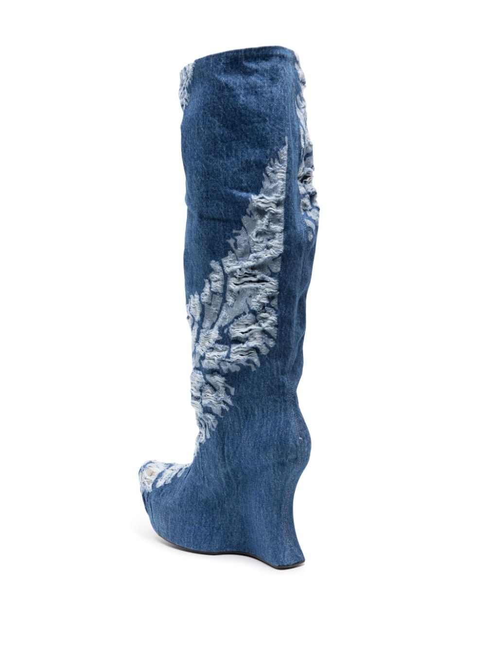 Masha Popova Boots with a worn-in denim effect - view 3