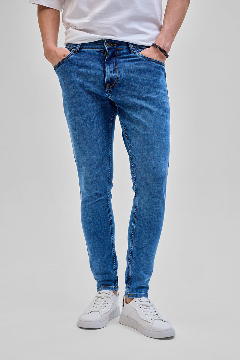 SNITCH Blue Skinny Fit Jeans - view 5