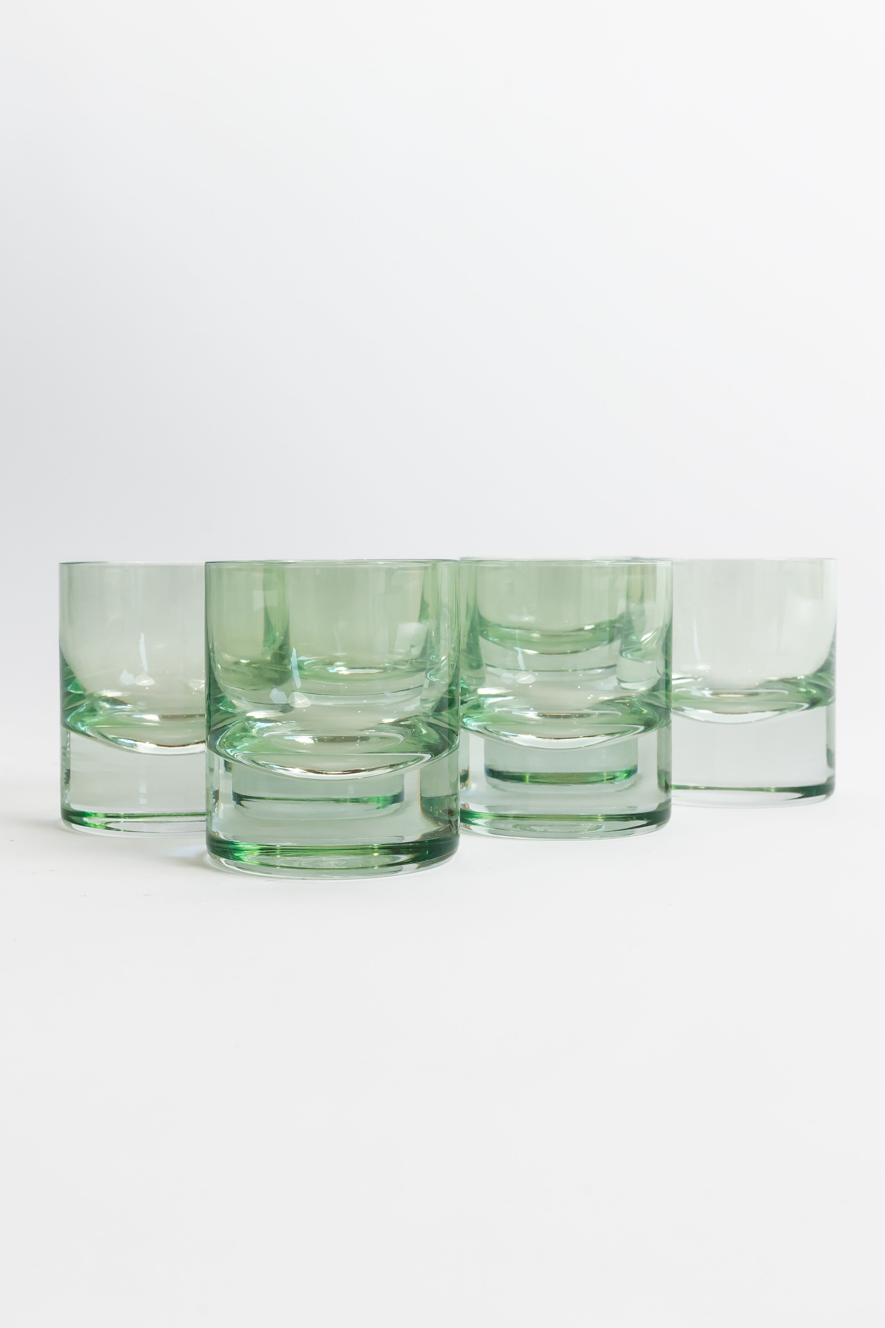 Estelle Colored Glass Estelle Colored Rocks Glass - Set of 6 {Mint Green}