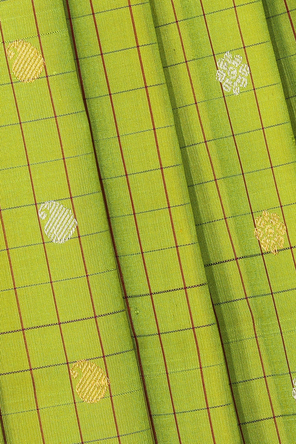 Kalanjali Gadwal Silk Green Saree – Women's - view 2