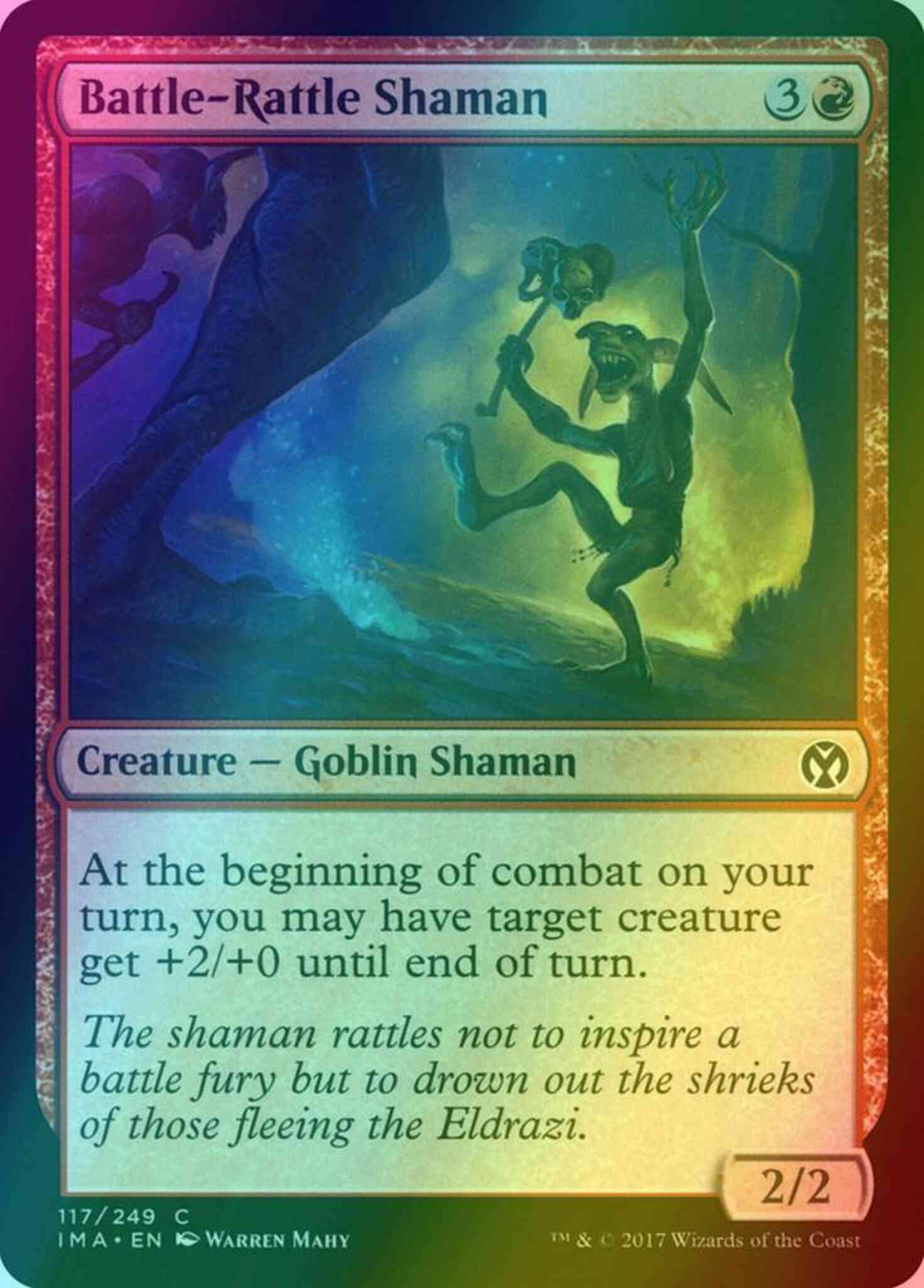 Battle-rattle shaman 117 – Magic Battle-Rattle Shaman [117] [Iconic Masters] [Foil]