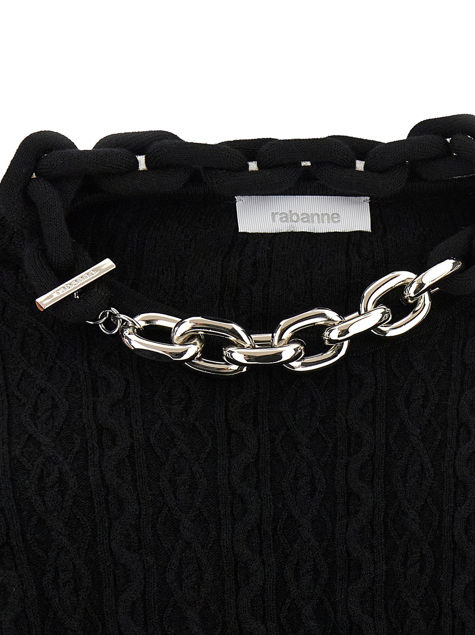 Paco Rabanne Necklace Sweater – 90% wool 10% cashmere - view 4