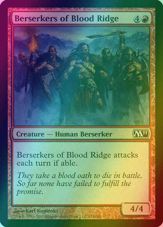 Ridge 124 magic – Berserkers of Blood Ridge [124] [Magic 2011] [Foil]