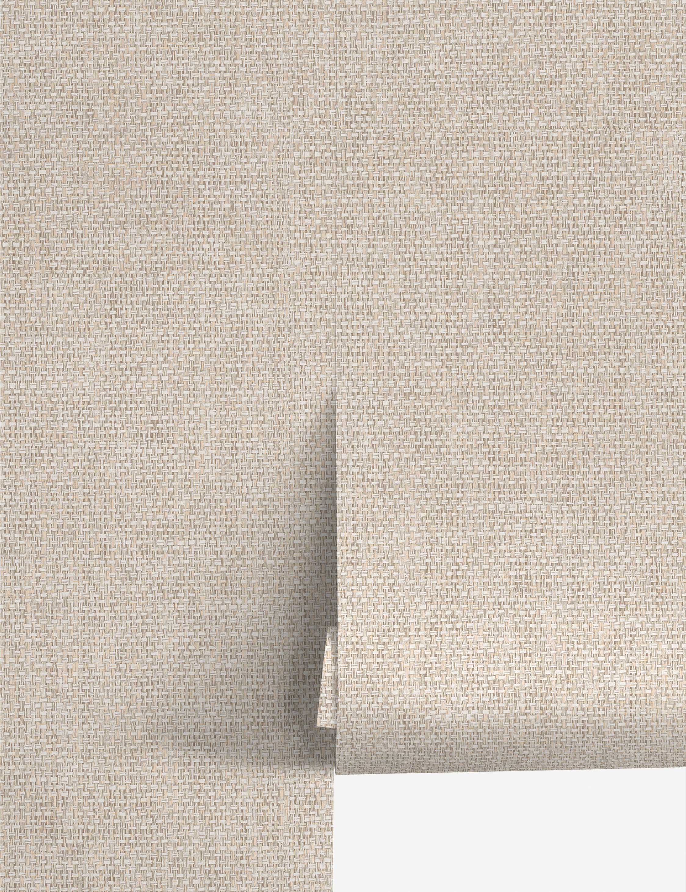 Lulu and Georgia Faux Grasscloth Primitivo Textured Peel + Stick Wallpaper by Jeremiah Brent
