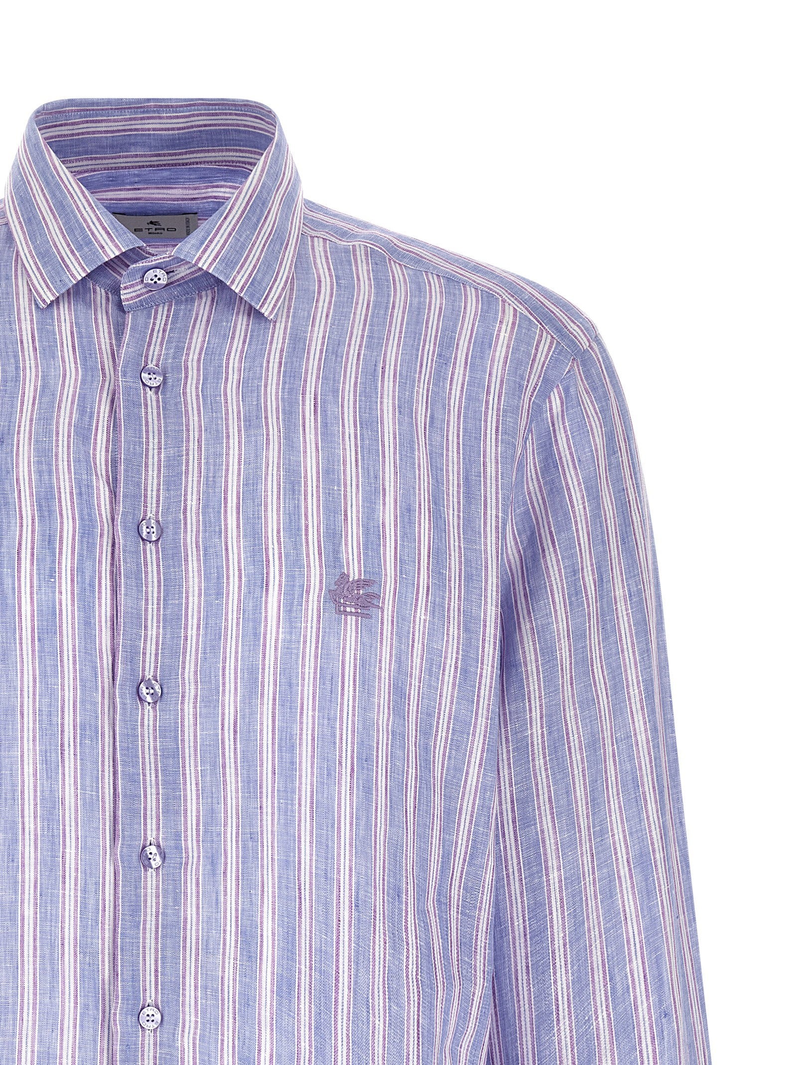 Etro Striped Linen Shirt – 100% linen - view 3