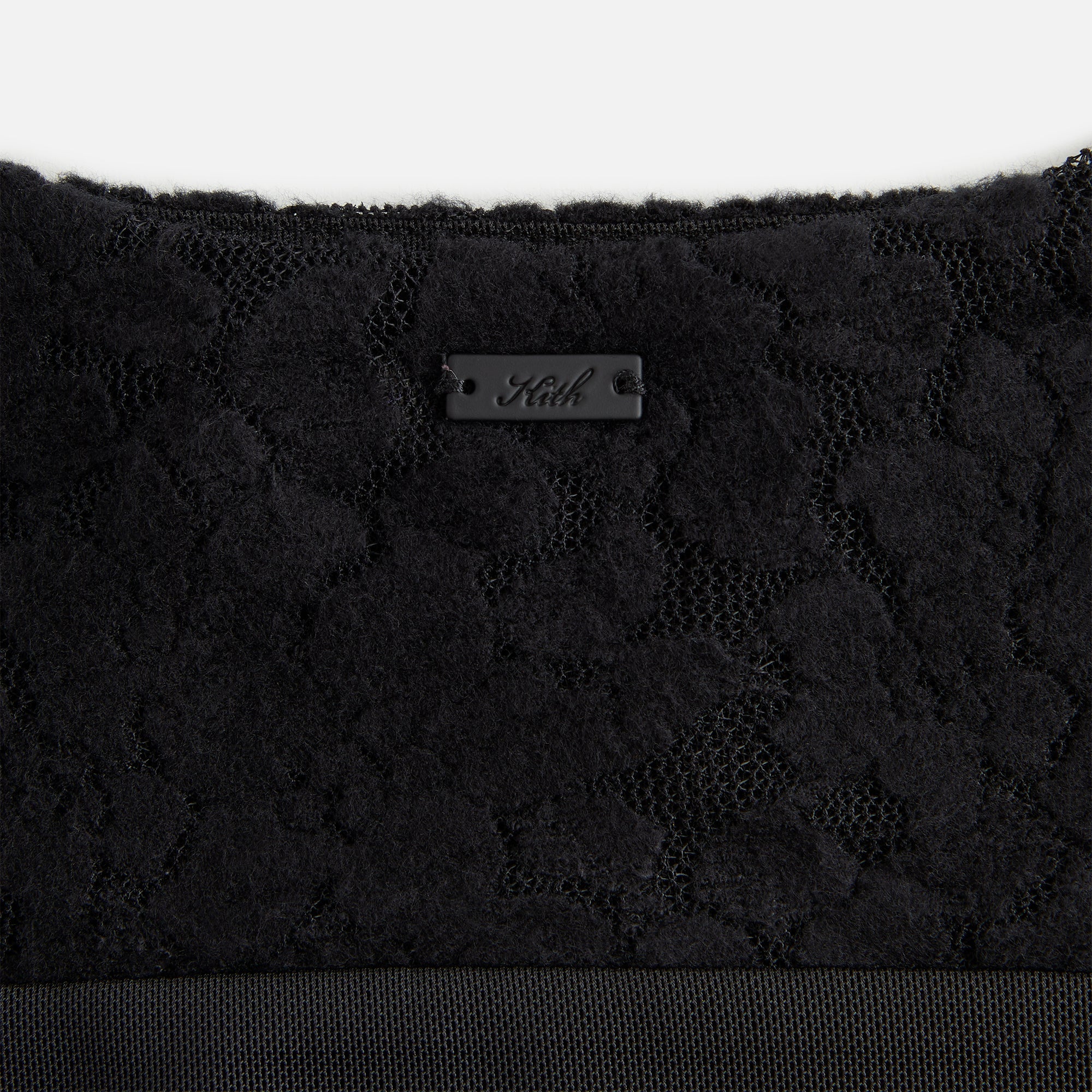 Kith Women Liyah Plush Lace Mesh Tank - Black - view 5
