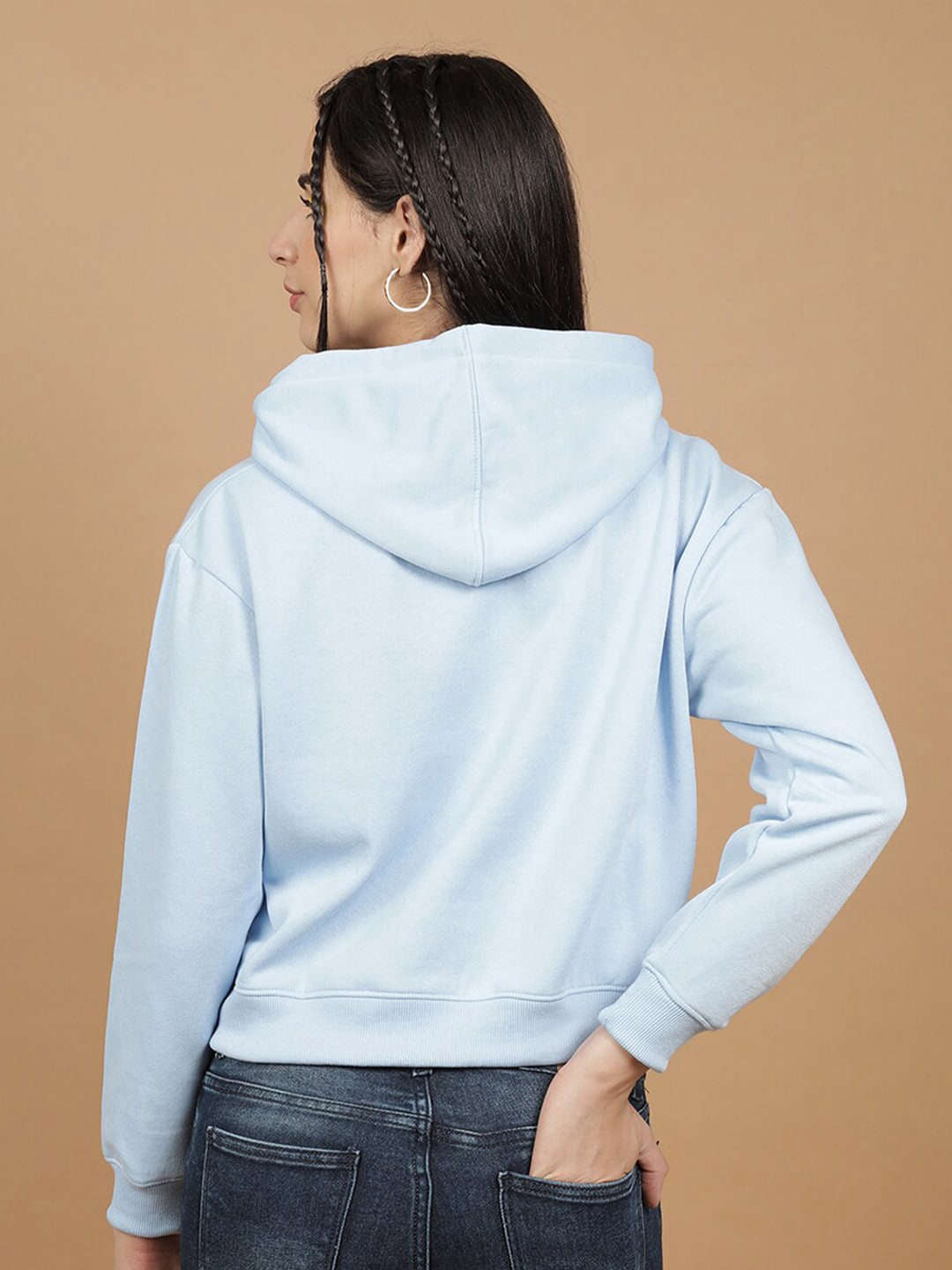 Freehand By The Indian Garage Co Women's Solid Regular Fit Sweatshirt - view 4