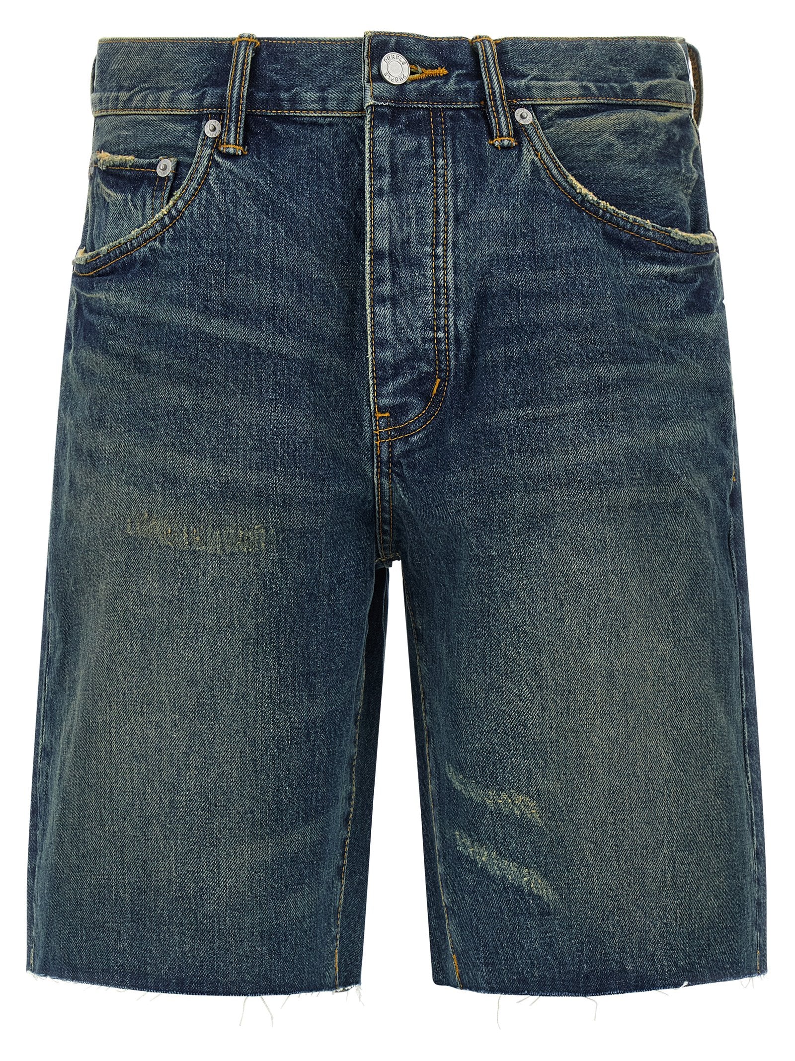 Purple P059 Vintage Mid Bermuda Shorts – 100% cotton