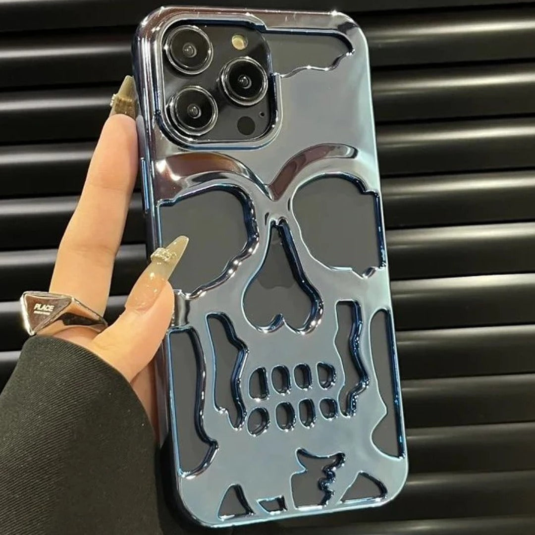 Apple iPhone 15 Series Hollow Skull Design Case