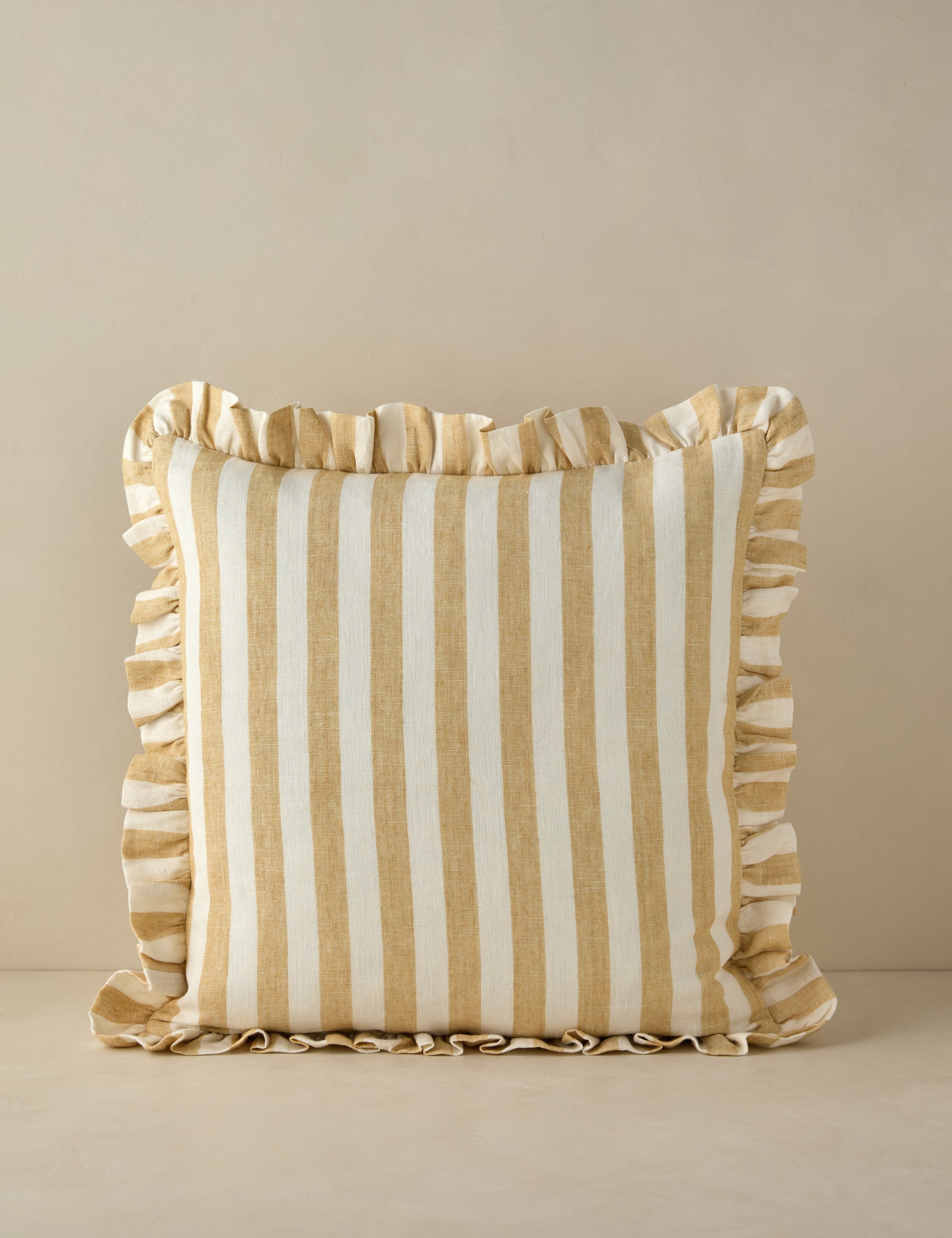 Lulu and Georgia Amaroso Linen Ruffle Pillow