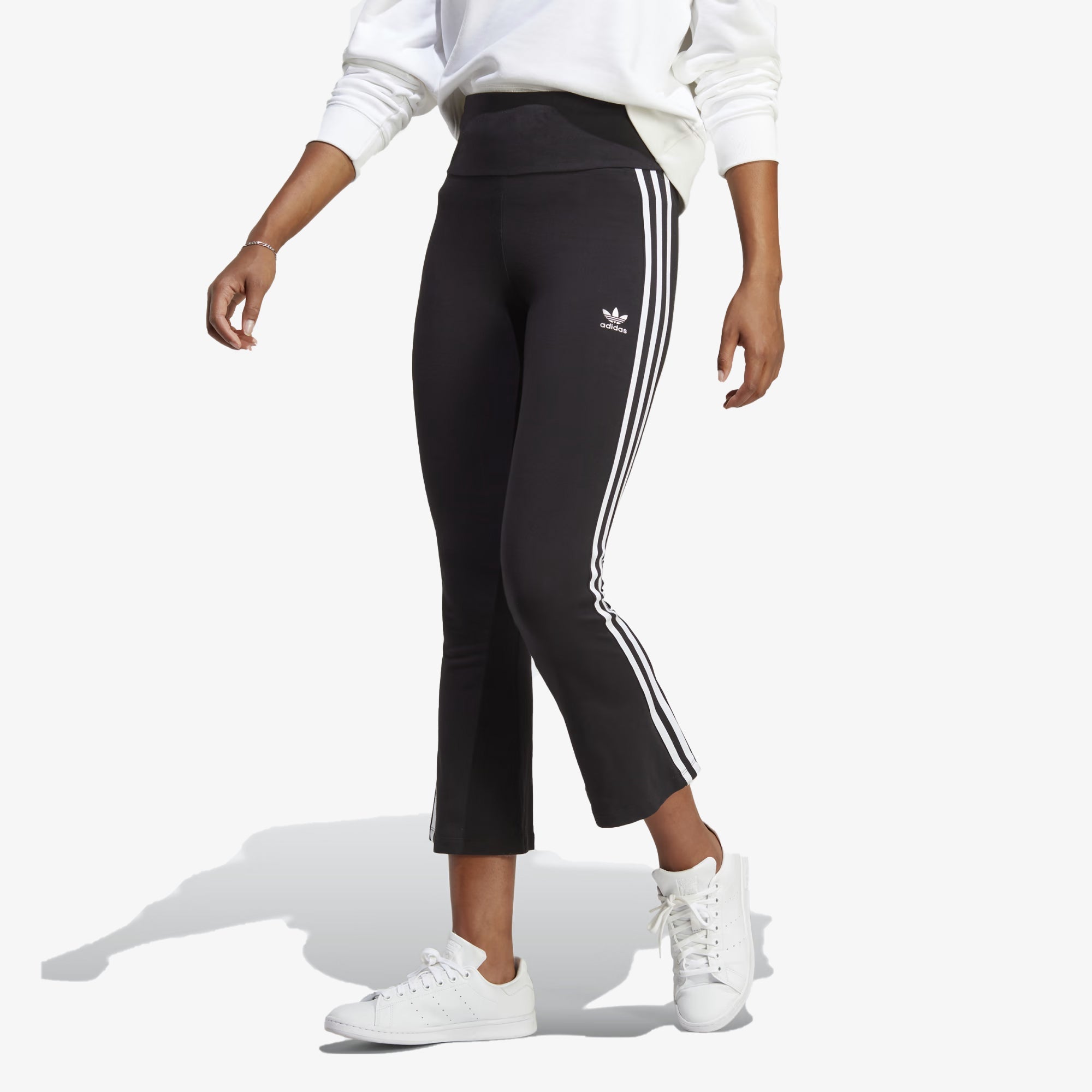 Adidas Originals | ADICOLOR CLASSICS 3-STRIPES 7/8 FLARE LEGGINGS { BALCK - view 4