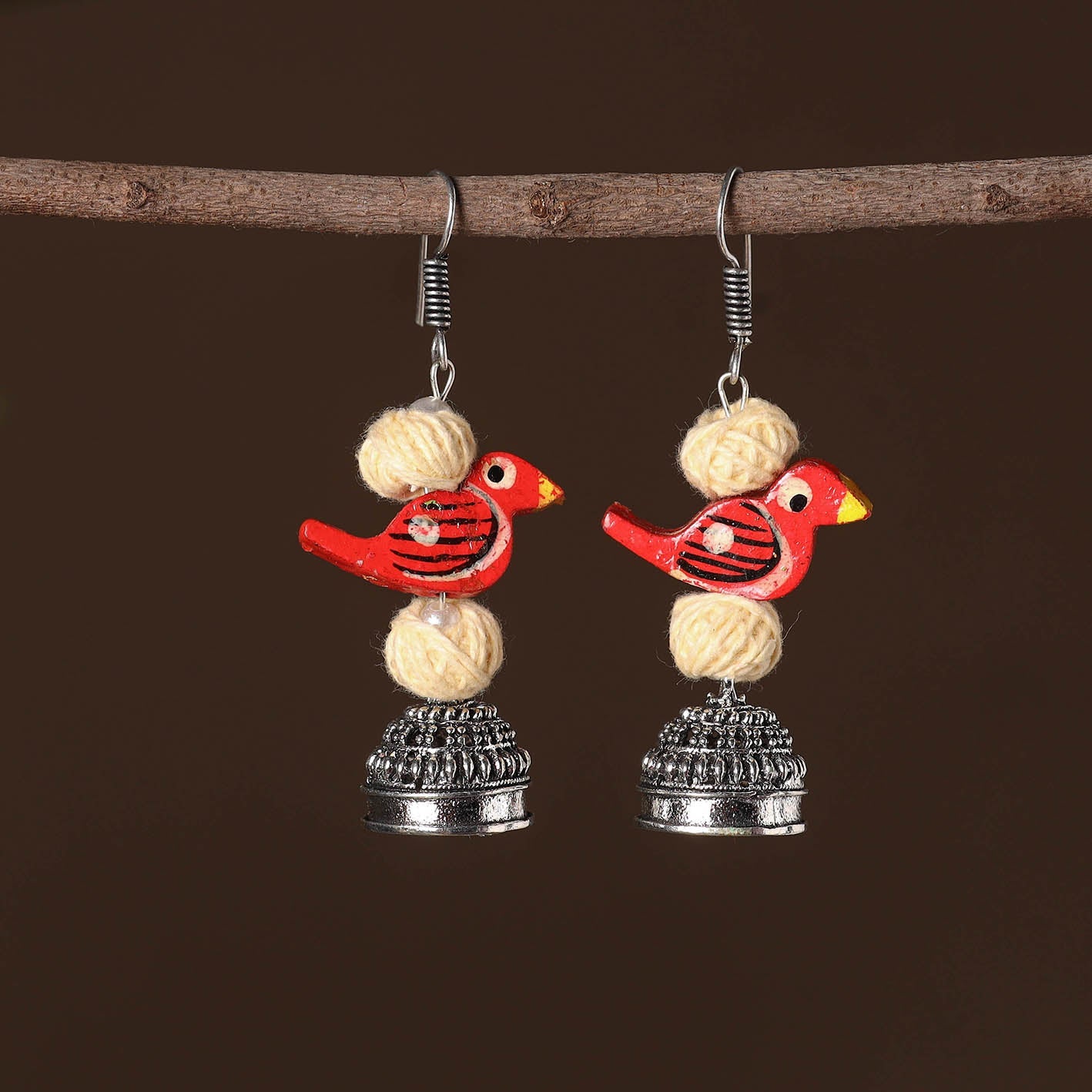 JALPARI Adhya German Silver Jhumki Earrings - view 2