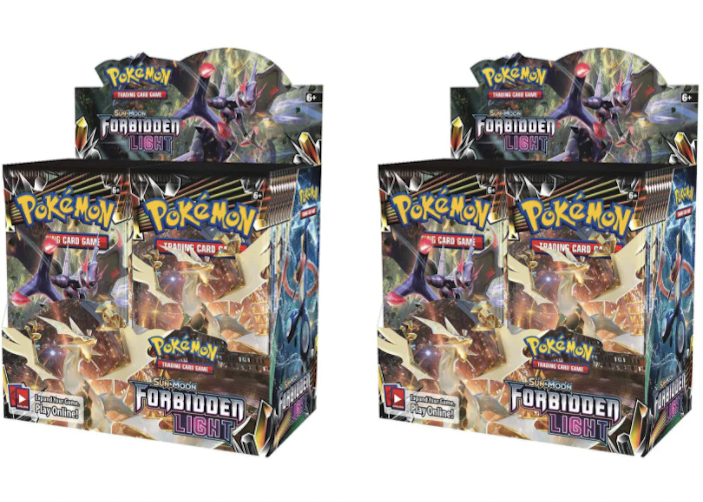 Pokémon 2018 Pokemon Sun & Moon Forbidden Light Booster Box 2X Lot