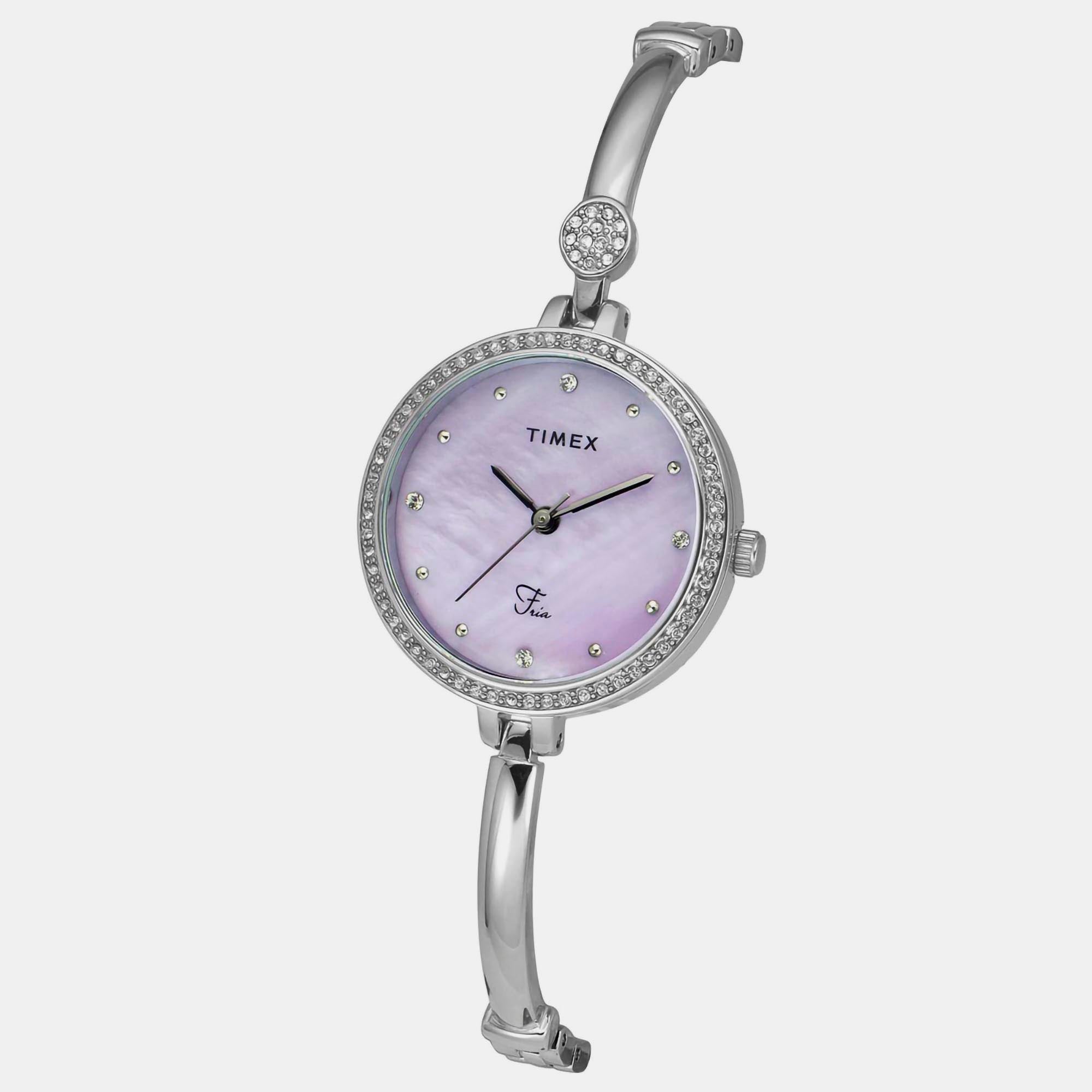 Timex Fria Women Quartz Mother Of Pearl Dial Analog Brass Watch TWEL18400 - view 4