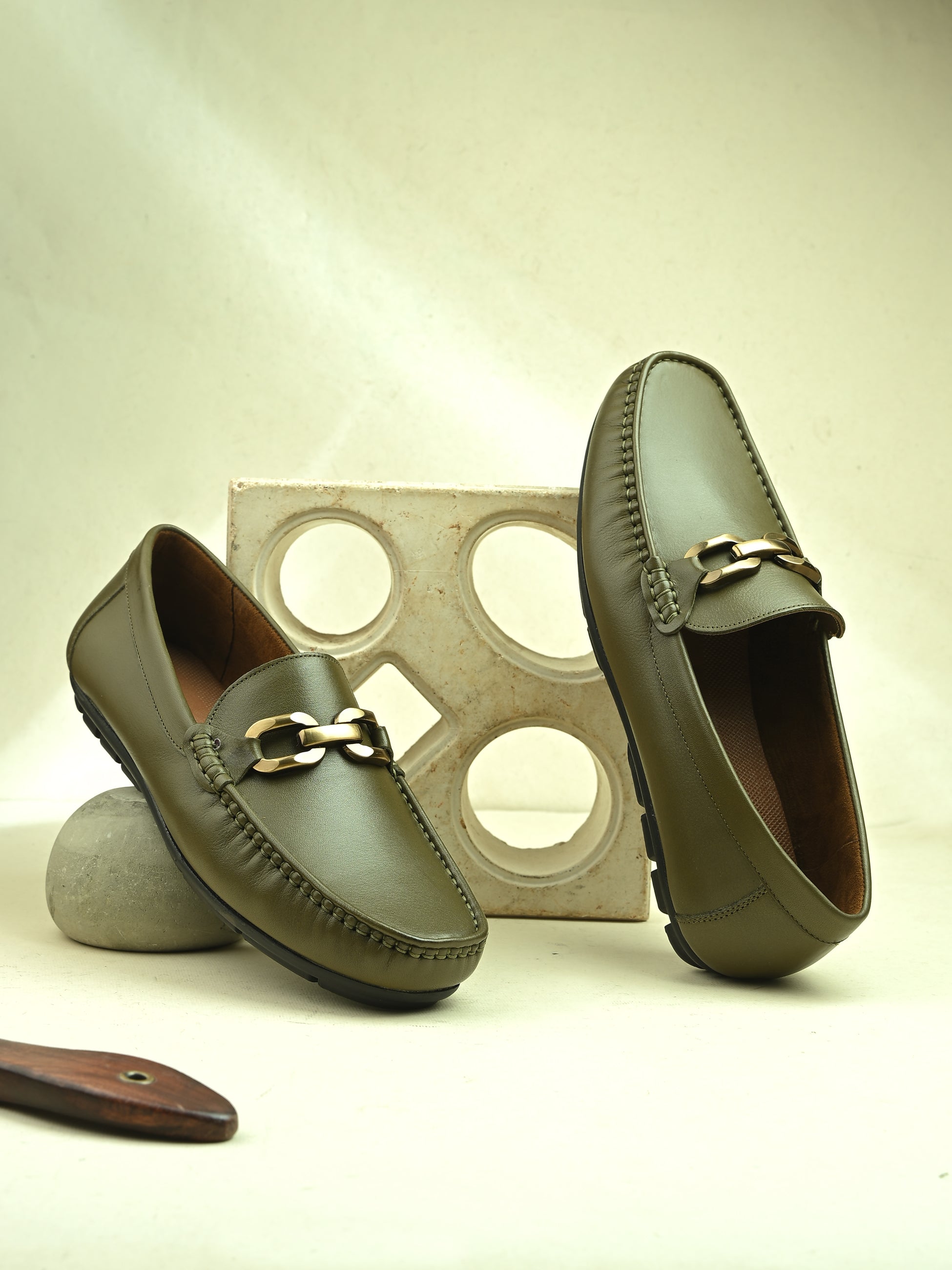 Egoss Shoes Egoss Casual Loafers For Men – Olive - view 2