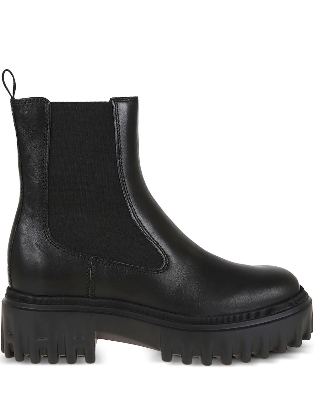 Hogan Pre H700 Black Leather Chelsea Boots.