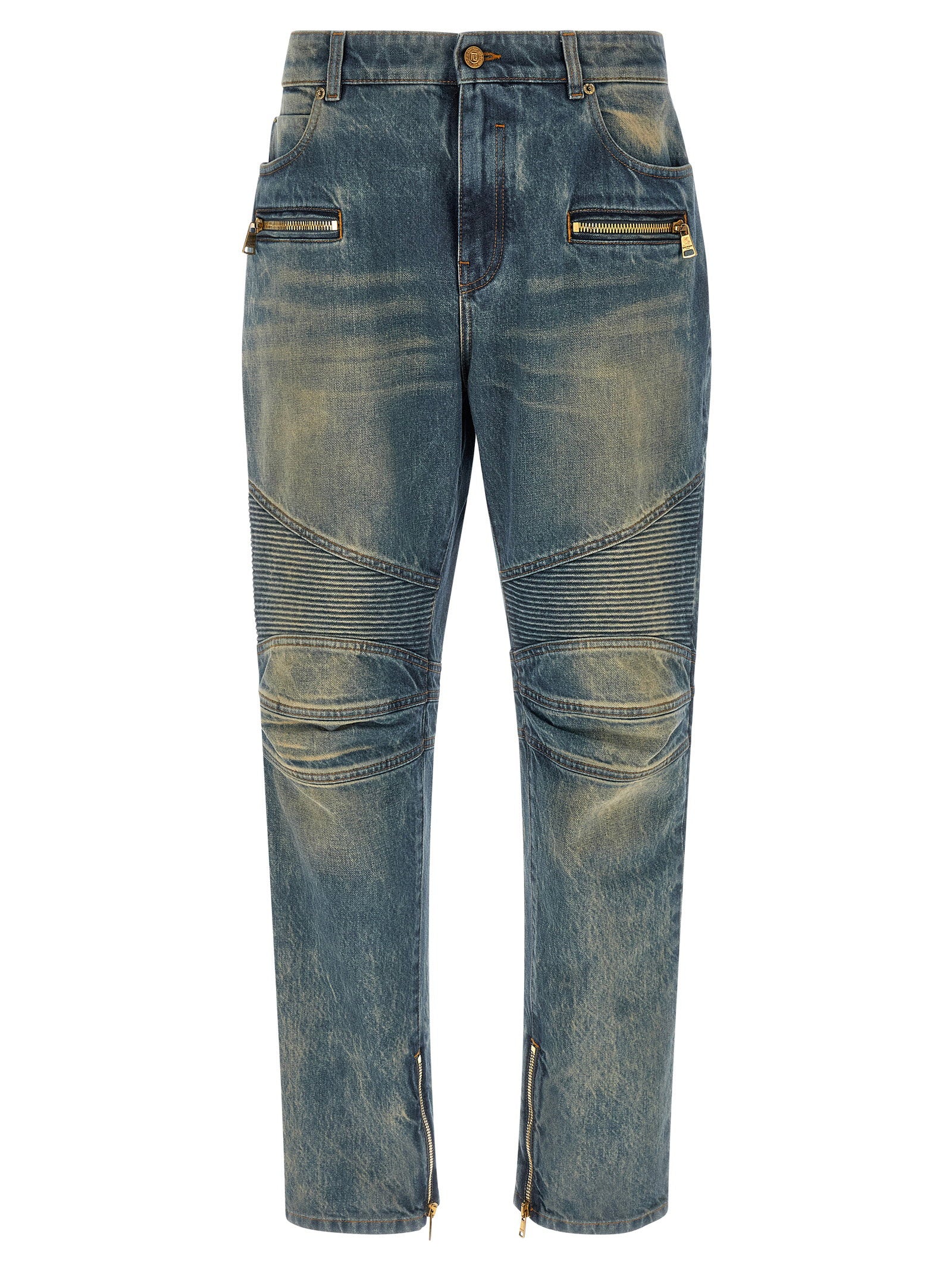 Balmain Biker Jeans – 100% cotton