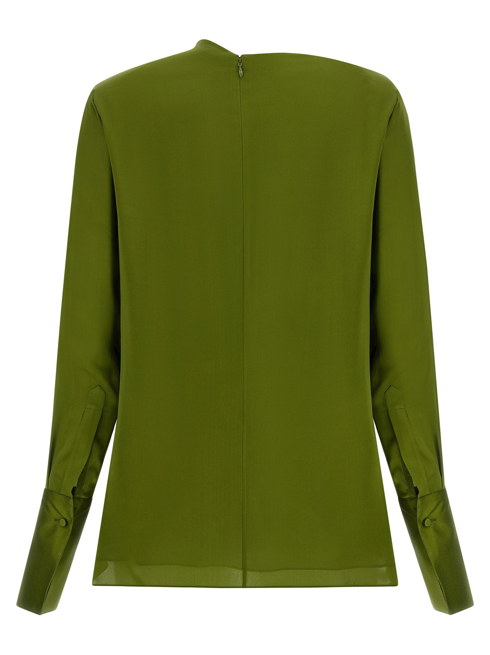 Tom Ford Draped Neck Blouse – 100% silk - view 2