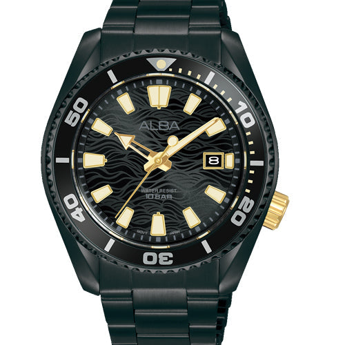 Alba Active Black Dial Men 43.5mm AS9R63X1