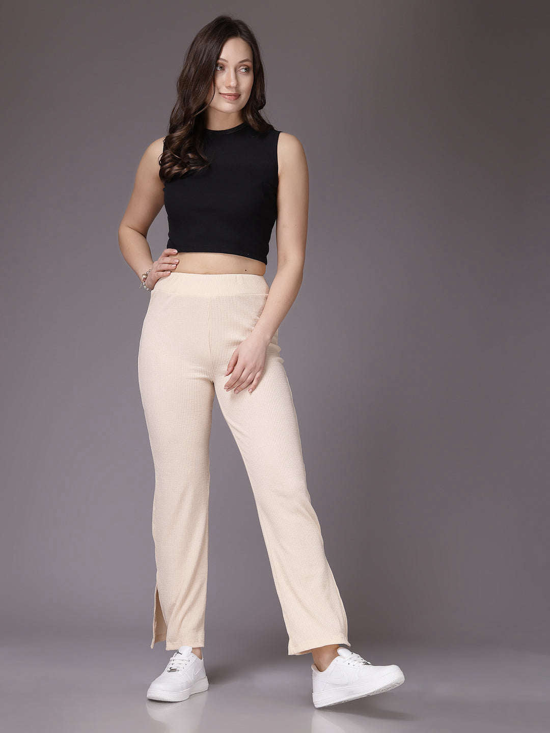 Freehand By The Indian Garage Co Women Solid Trouser - view 3