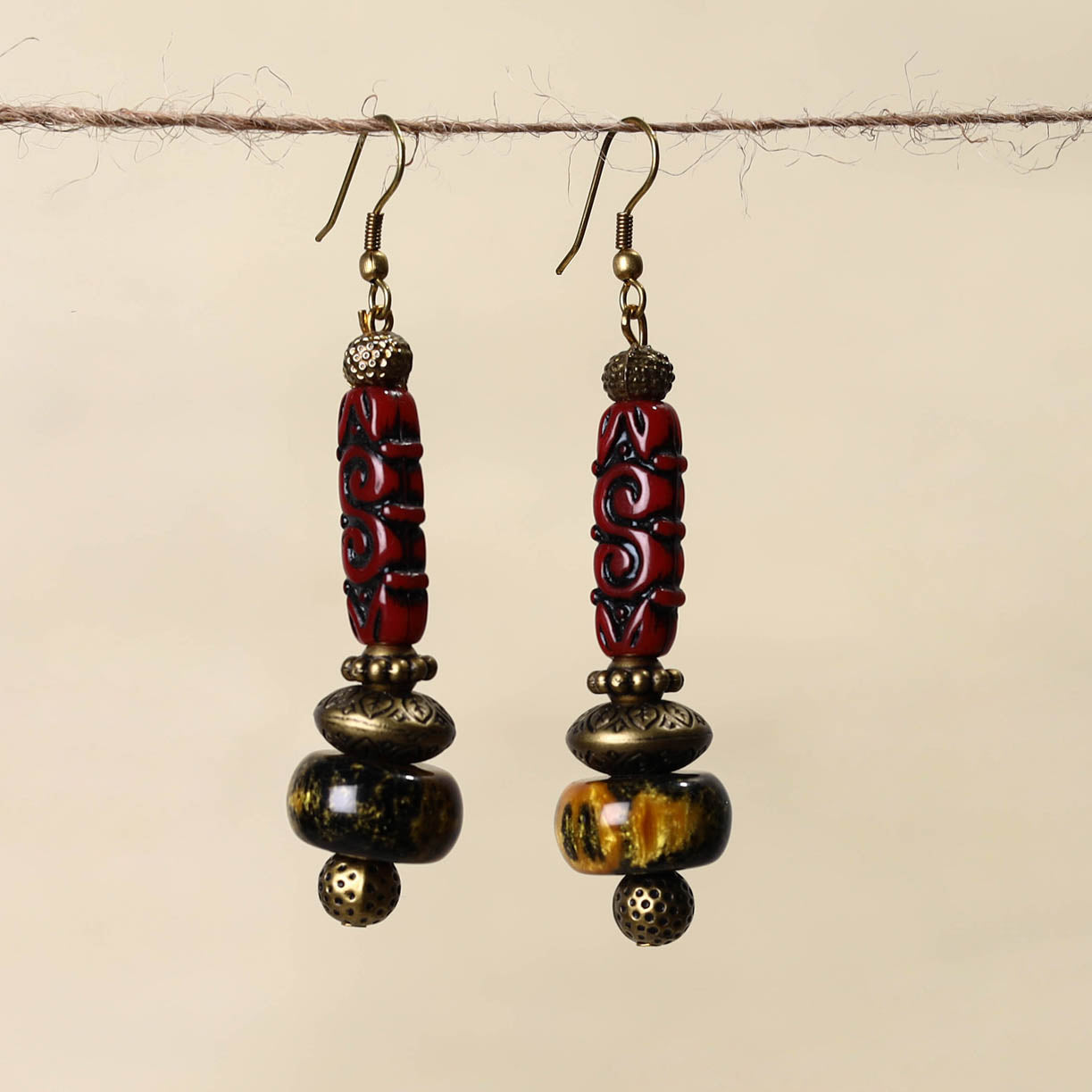 ITOKRI CRAFTS INITIATIVE Handmade Beaded Earrings 158 - view 2
