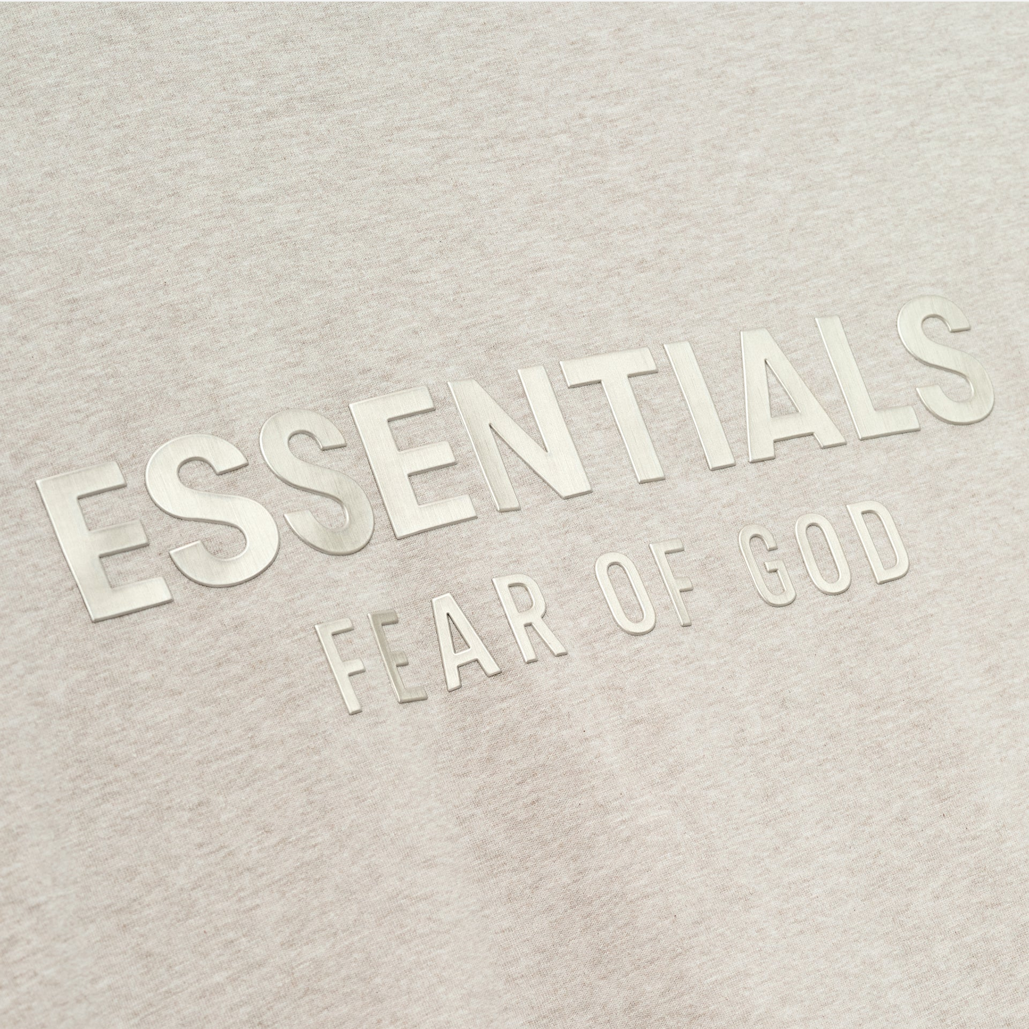 Fear Of God Essentials SS25 Classic Long Sleeve Tee- Heather Stone - view 2